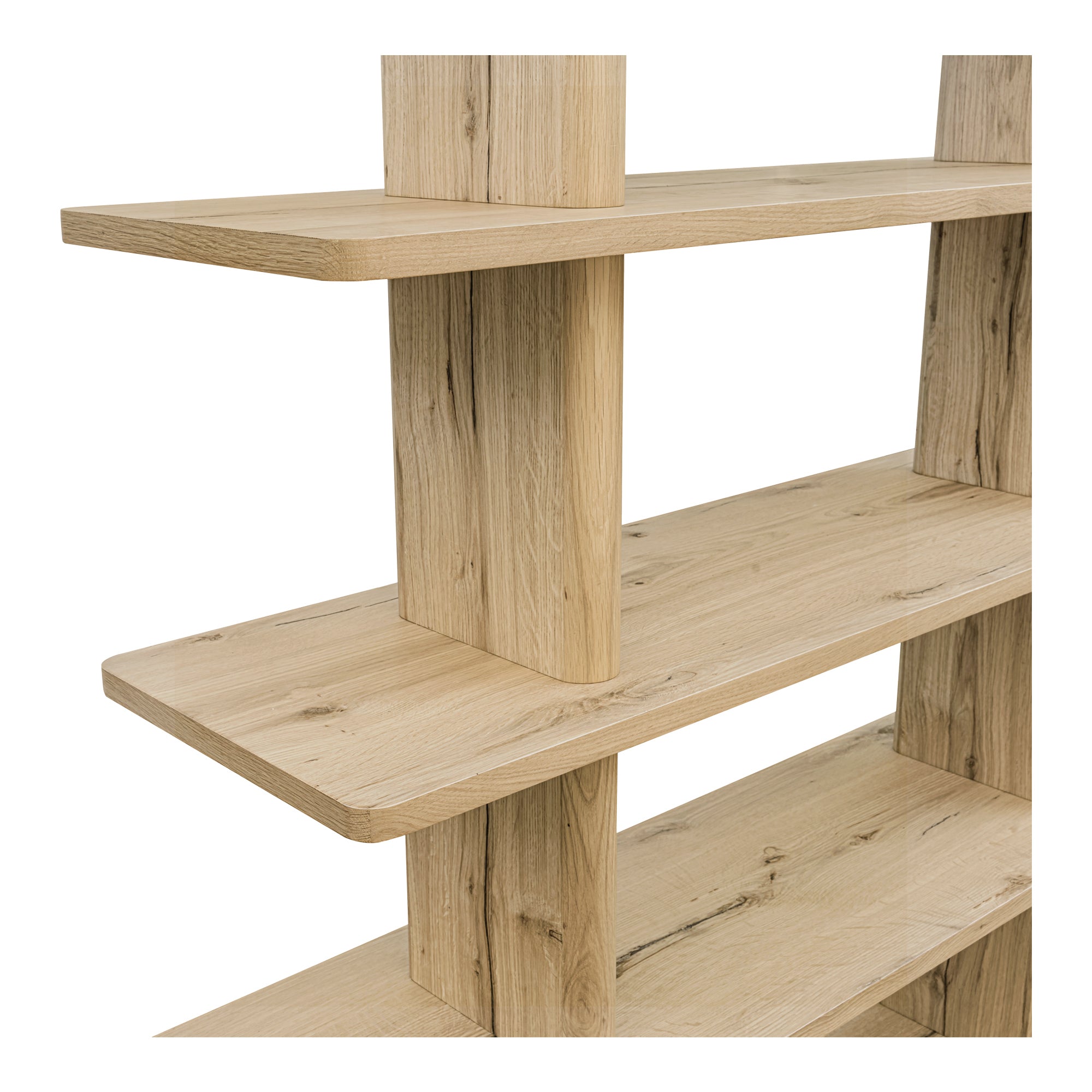 Casey Large Bookcase Rustic Oak