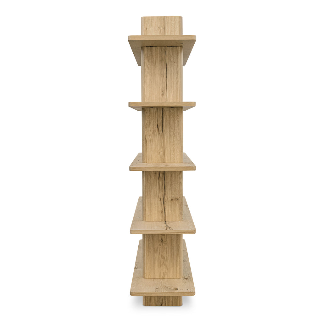 Casey Large Bookcase Rustic Oak