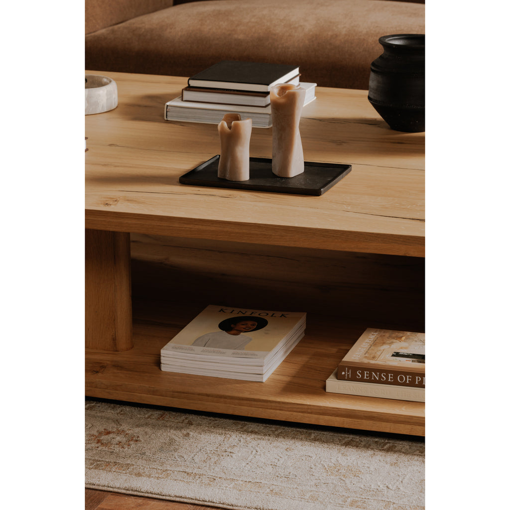 Casey Large Coffee Table Rustic Oak