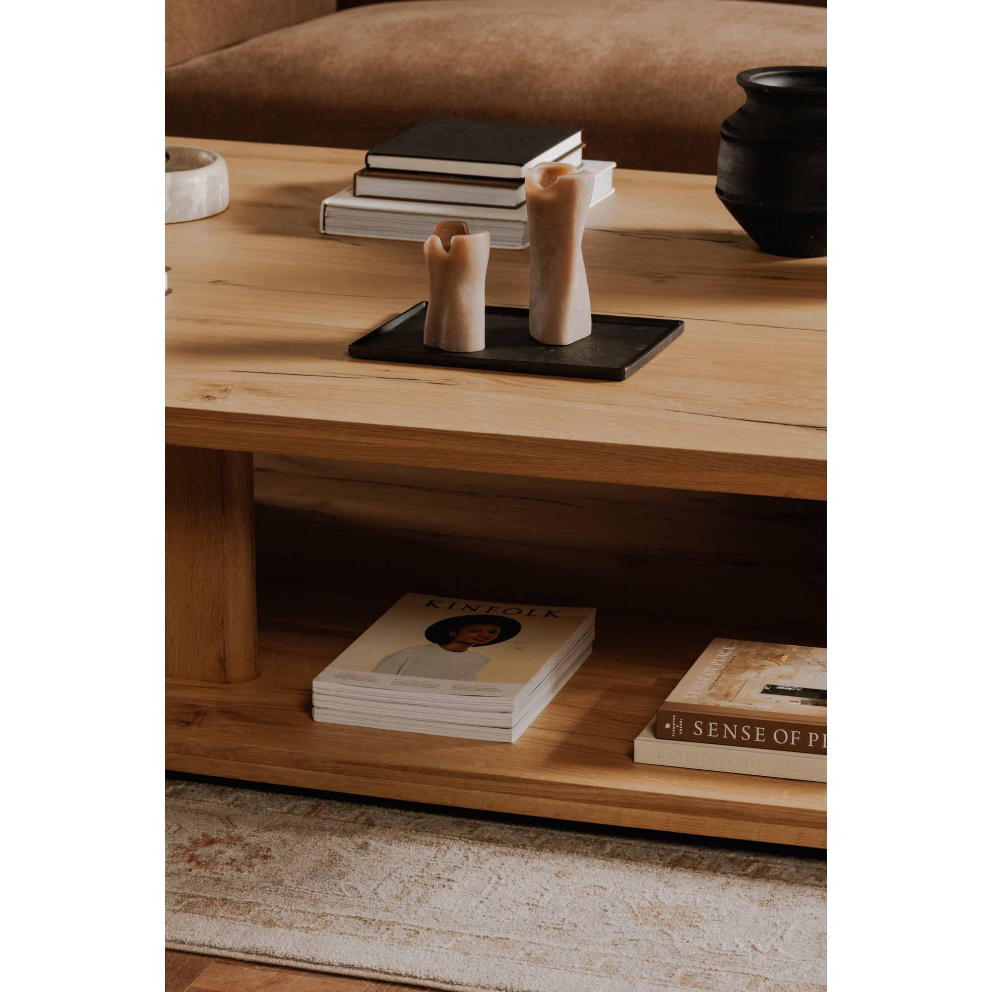 Casey Large Coffee Table Rustic Oak