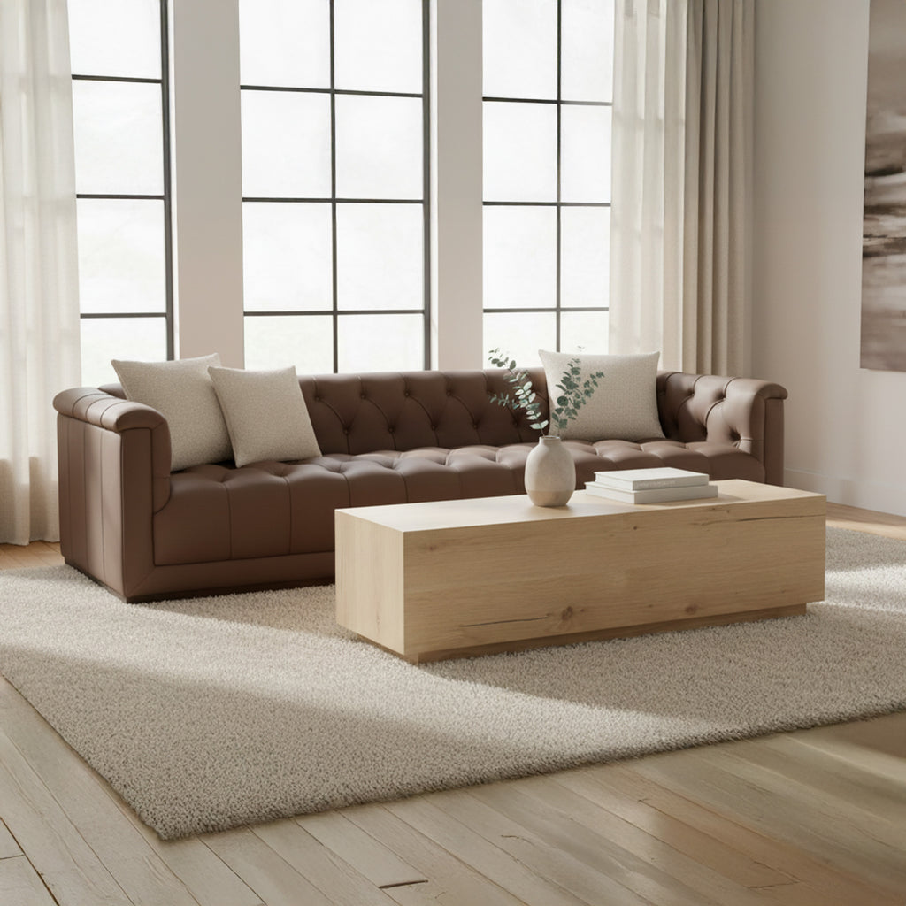 Sawyer Coffee Table Rustic Oak