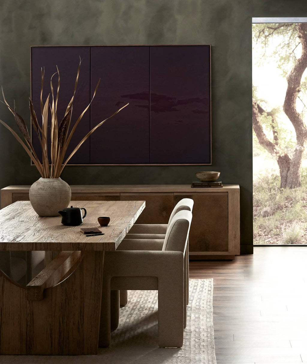 Redondo Media Console - Bleached Alder