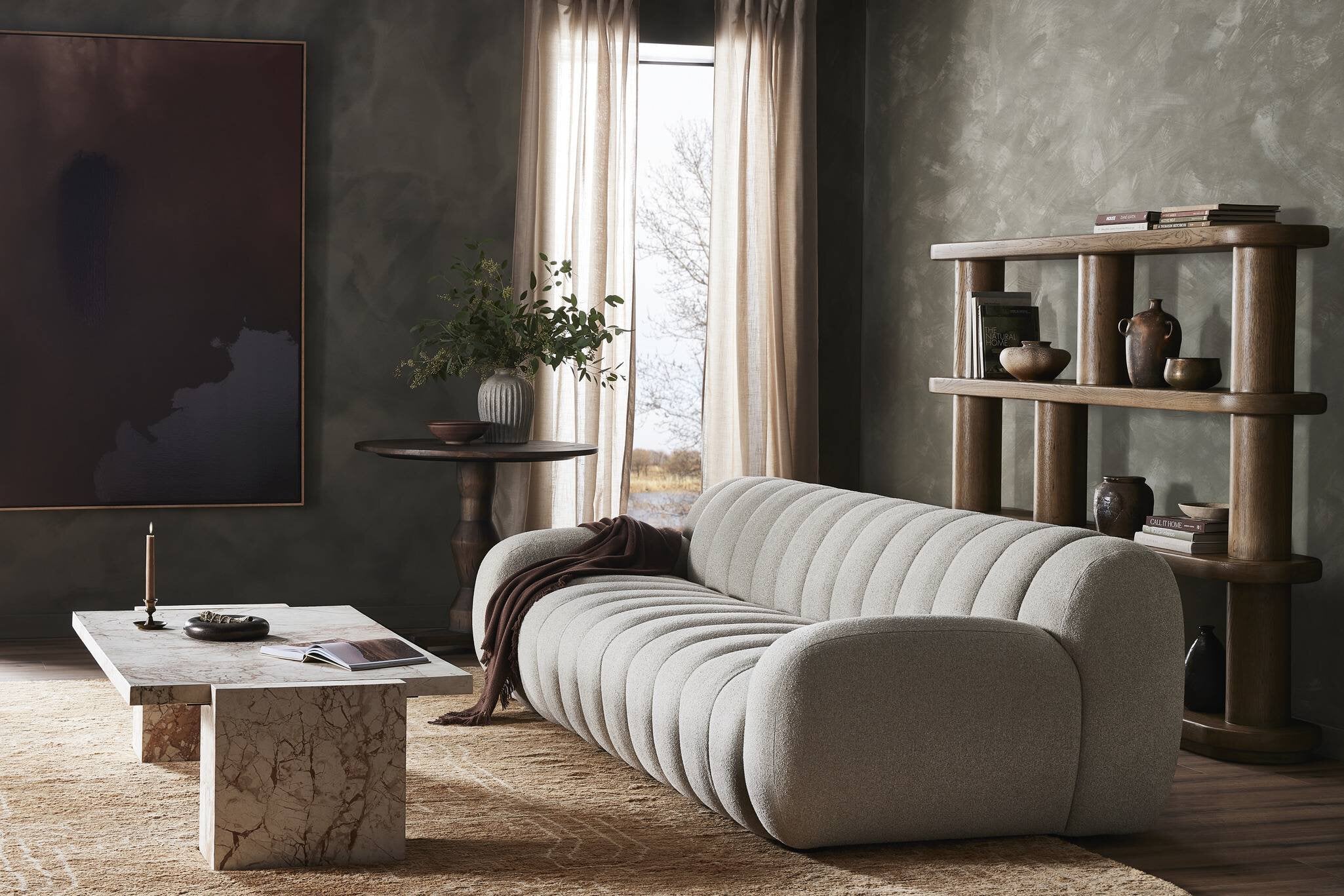 Scorch by FH Art Studio - Vertical Grain White Oak Floater