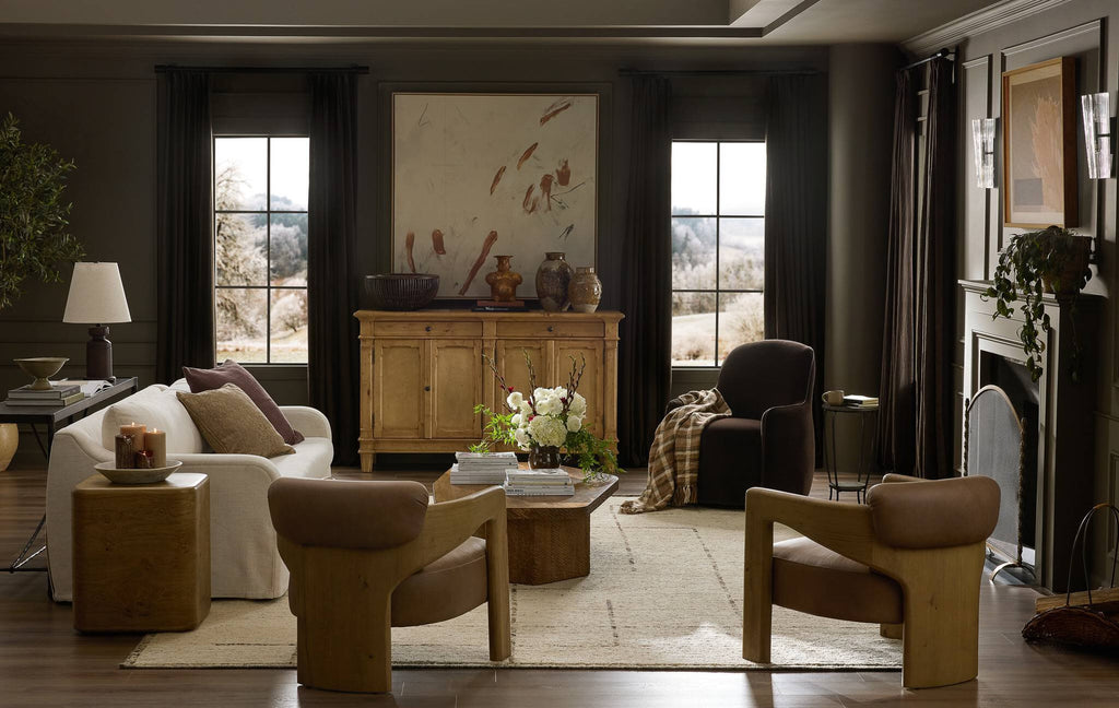 Weight Of Gesture by Coup d'Esprit - Vertical Grain White Oak Floater | 52.5" x 52.5"