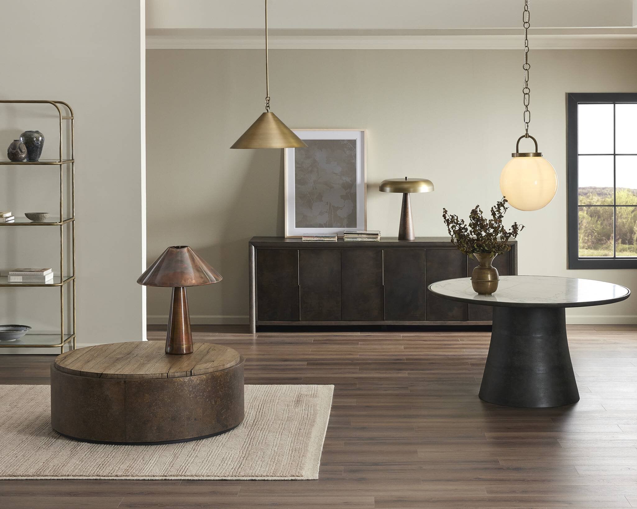 Romani Table Lamp - Iridescent Acid Wash