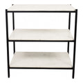Trine Nightstand White Marble