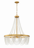 Fiona 27'' Antique Gold Chandelier