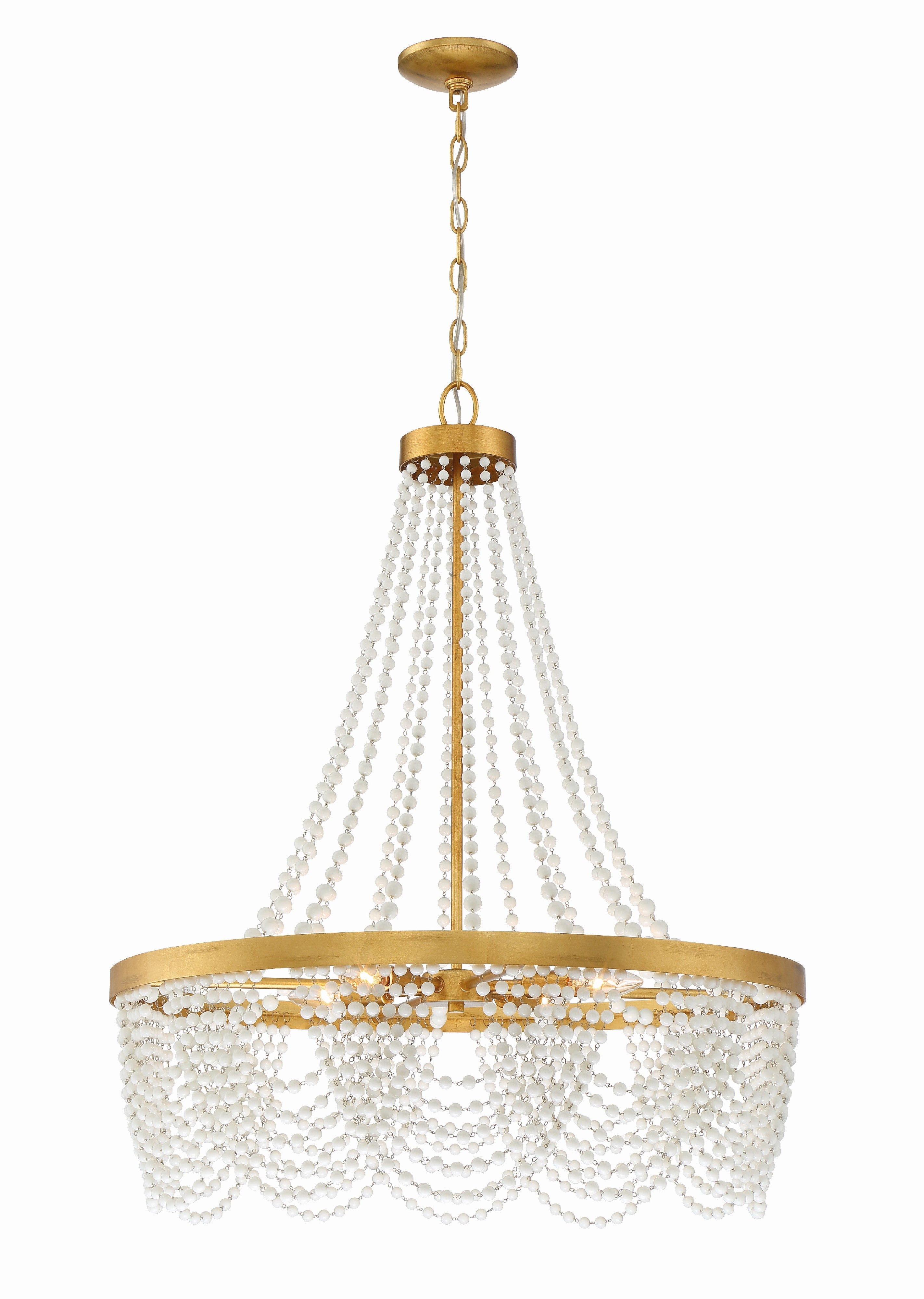 Fiona 27'' Antique Gold Chandelier