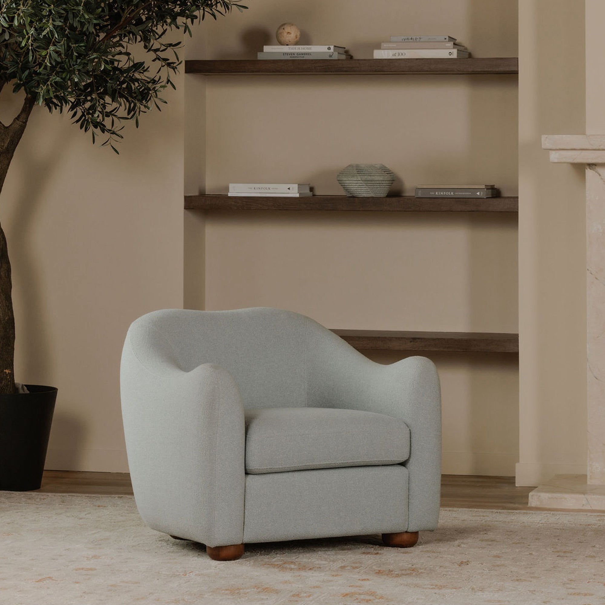 Bria Accent Chair Light Blue