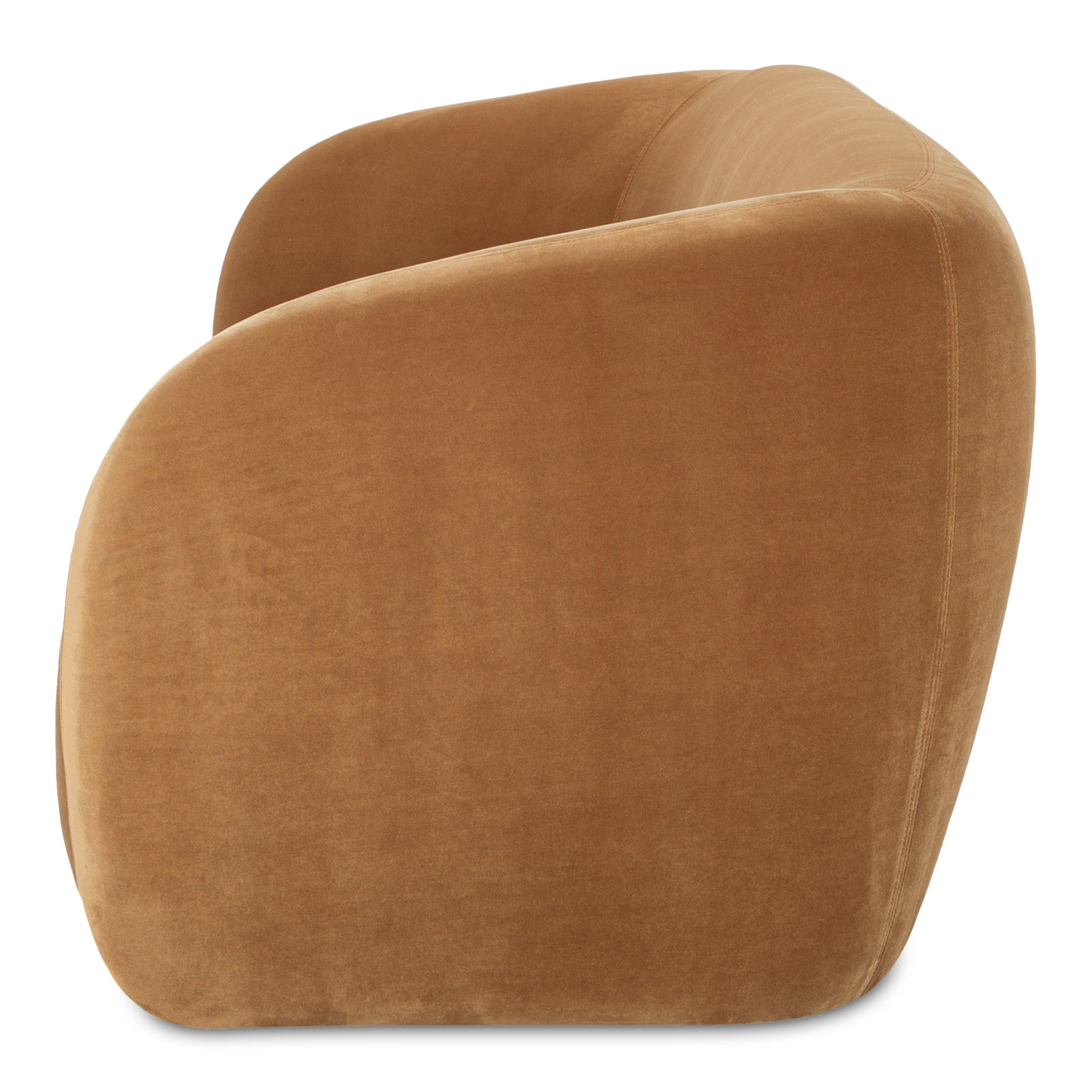 Faye Sofa Tan Faux Mohair