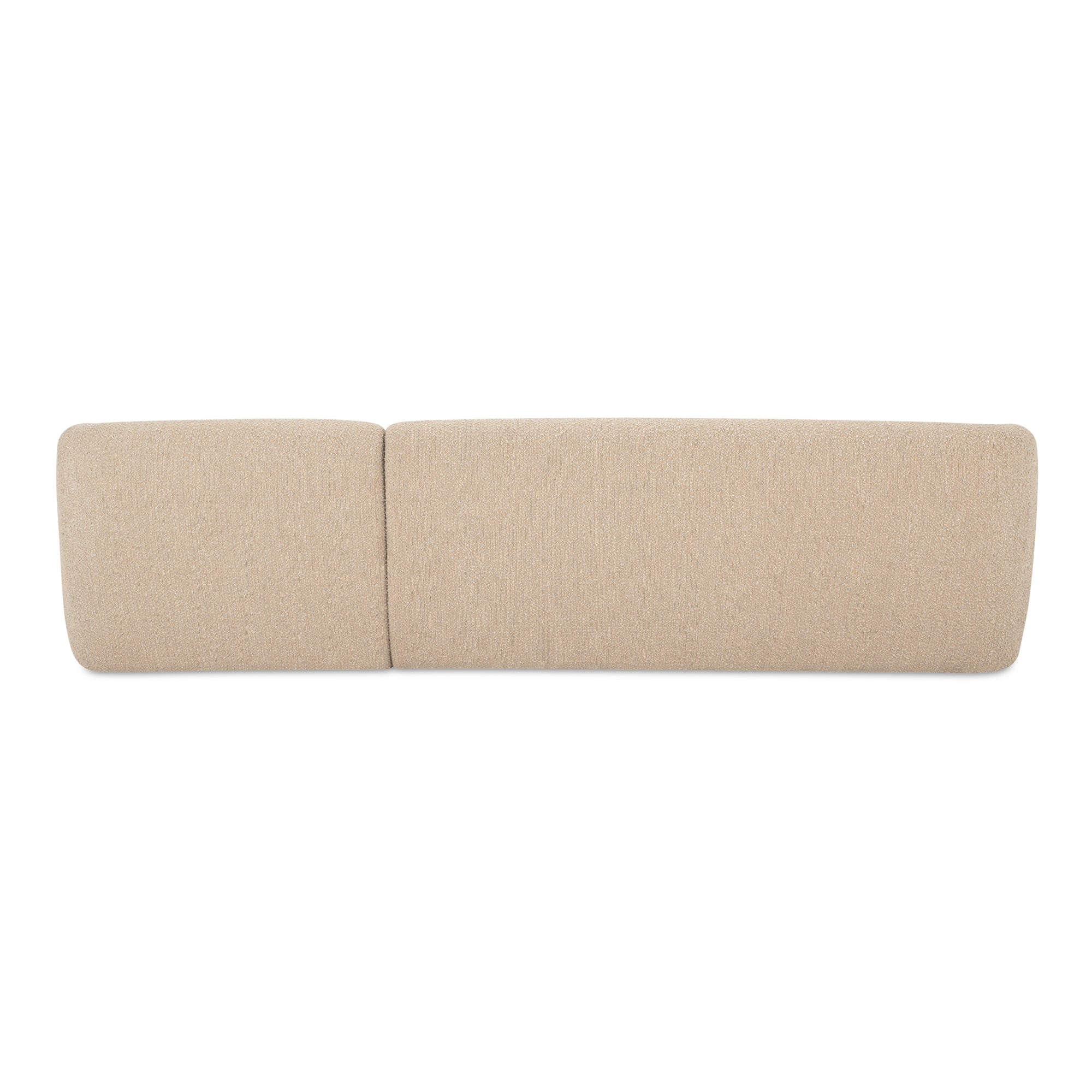 Faye Right Sectional Beige Boucle