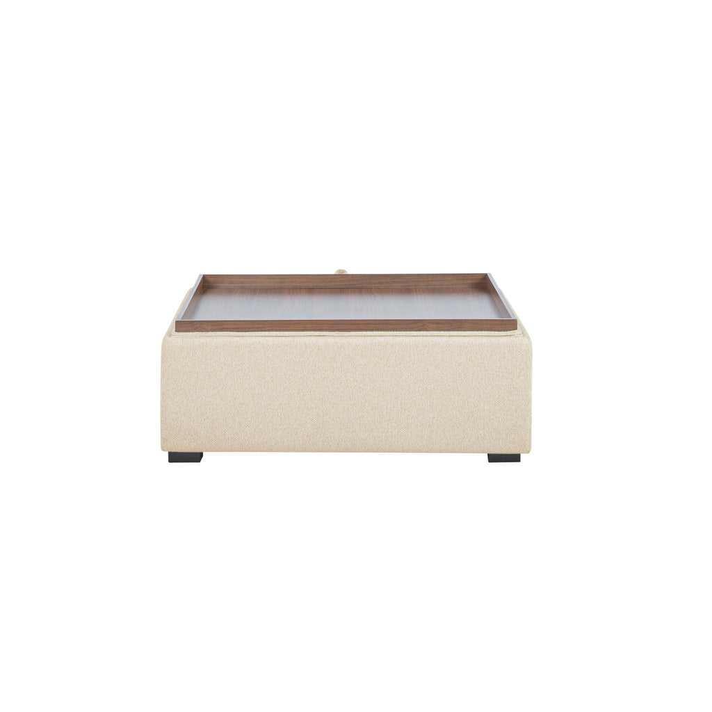 Montana Storage Ottoman Flecked Oat