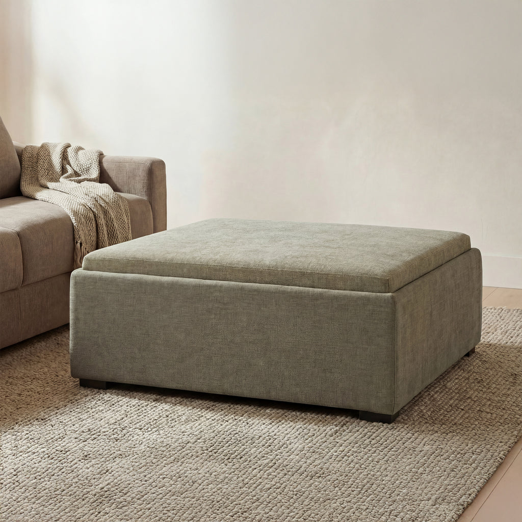 Montana Storage Ottoman Washed Green
