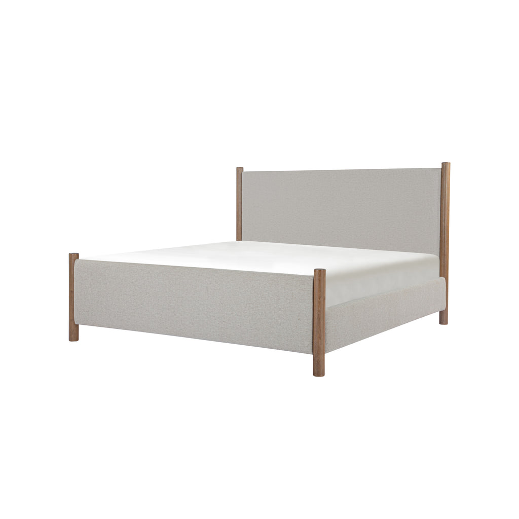 Warren Queen Bed Beige
