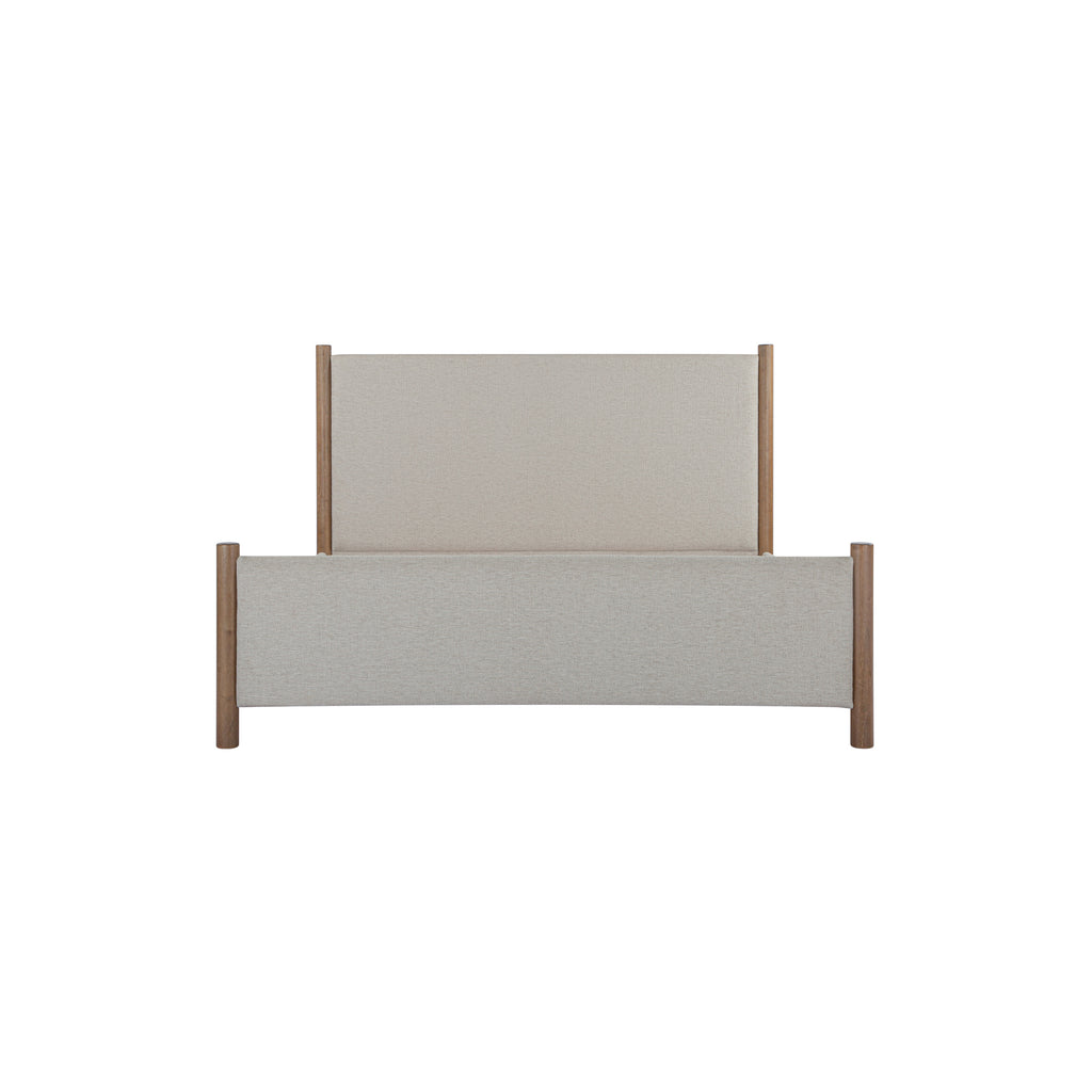 Warren Queen Bed Beige