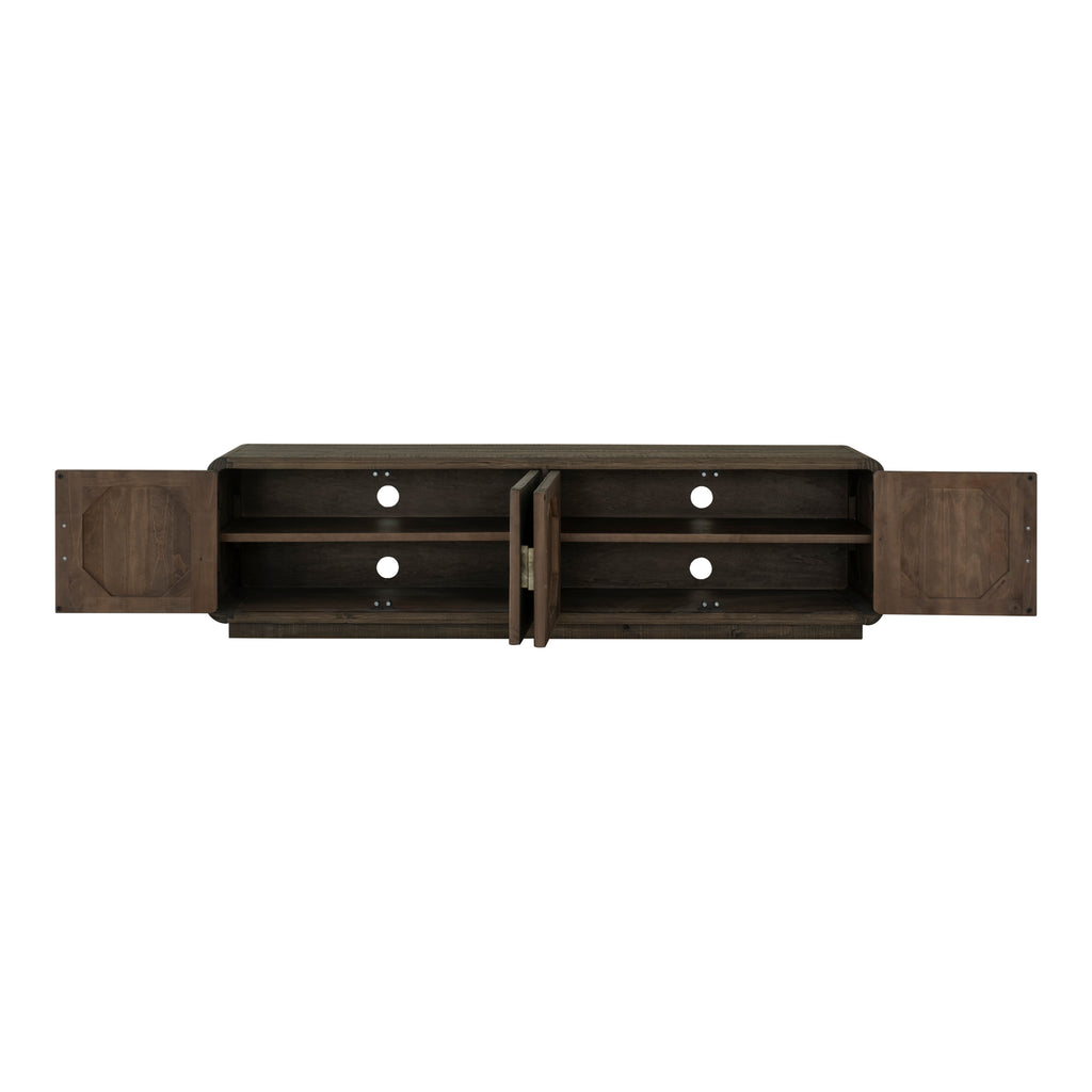 Monterey Media Cabinet Aged Brown