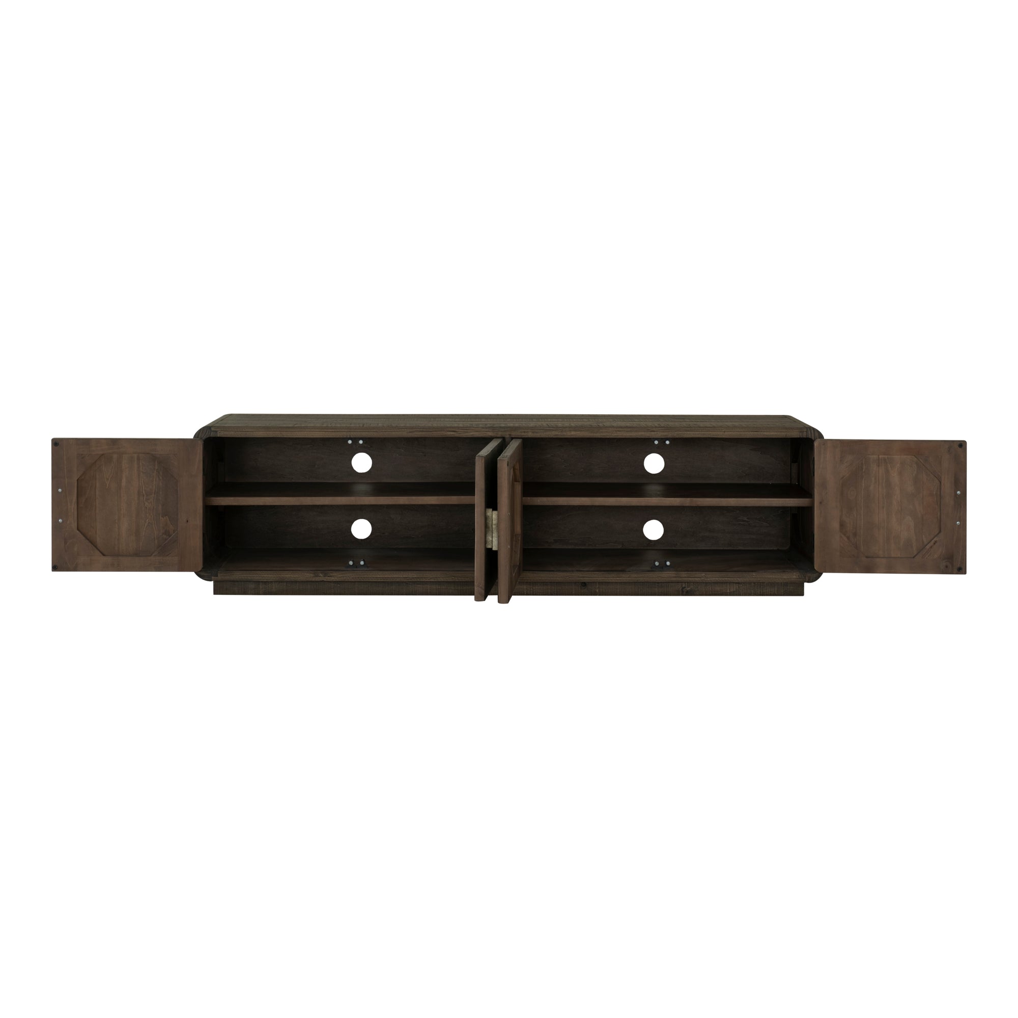 Monterey Media Cabinet Aged Brown