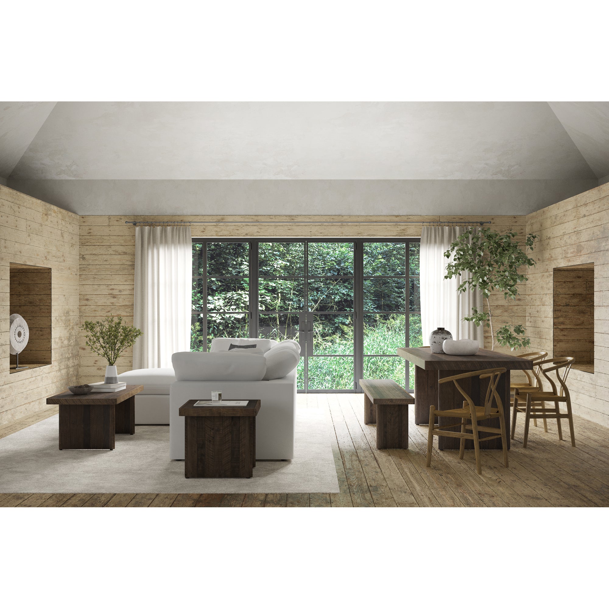 Monterey Bench Aged Brown