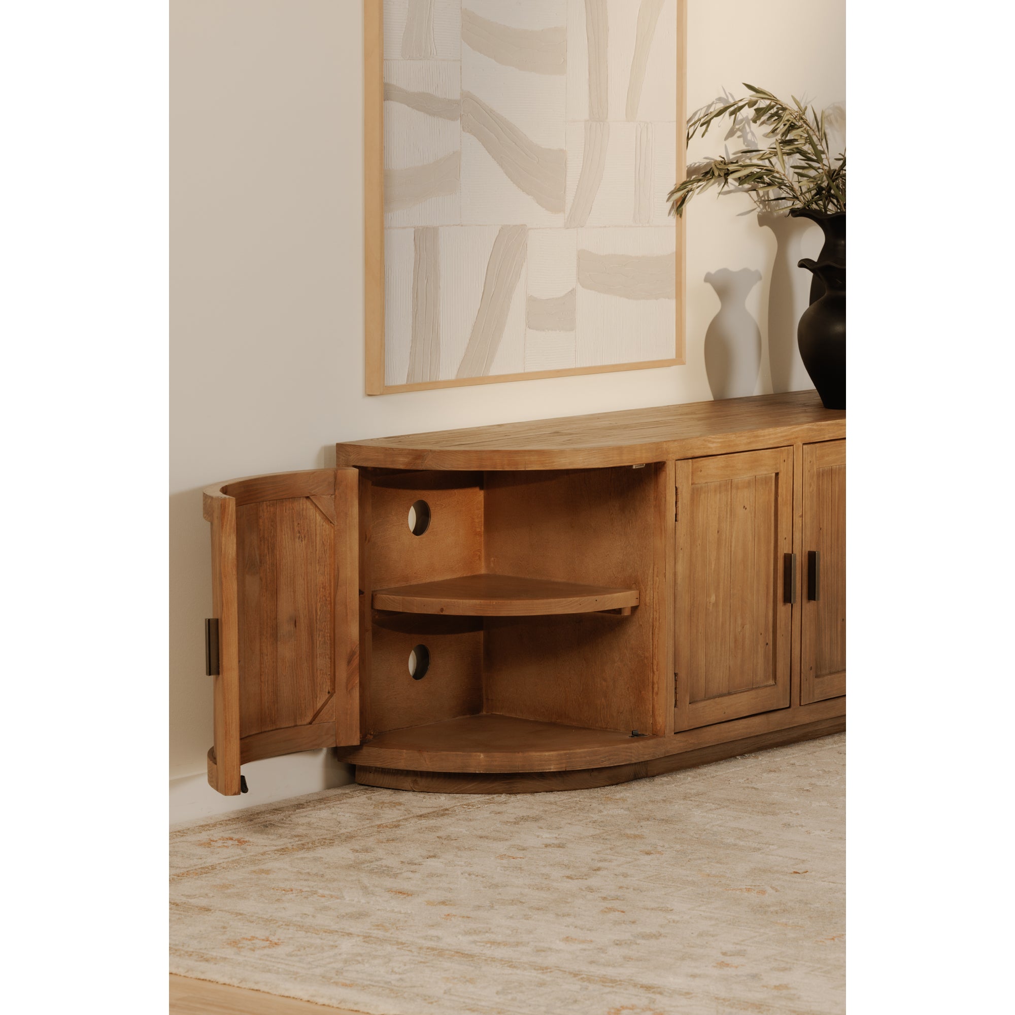 Nicola Media Cabinet Natural