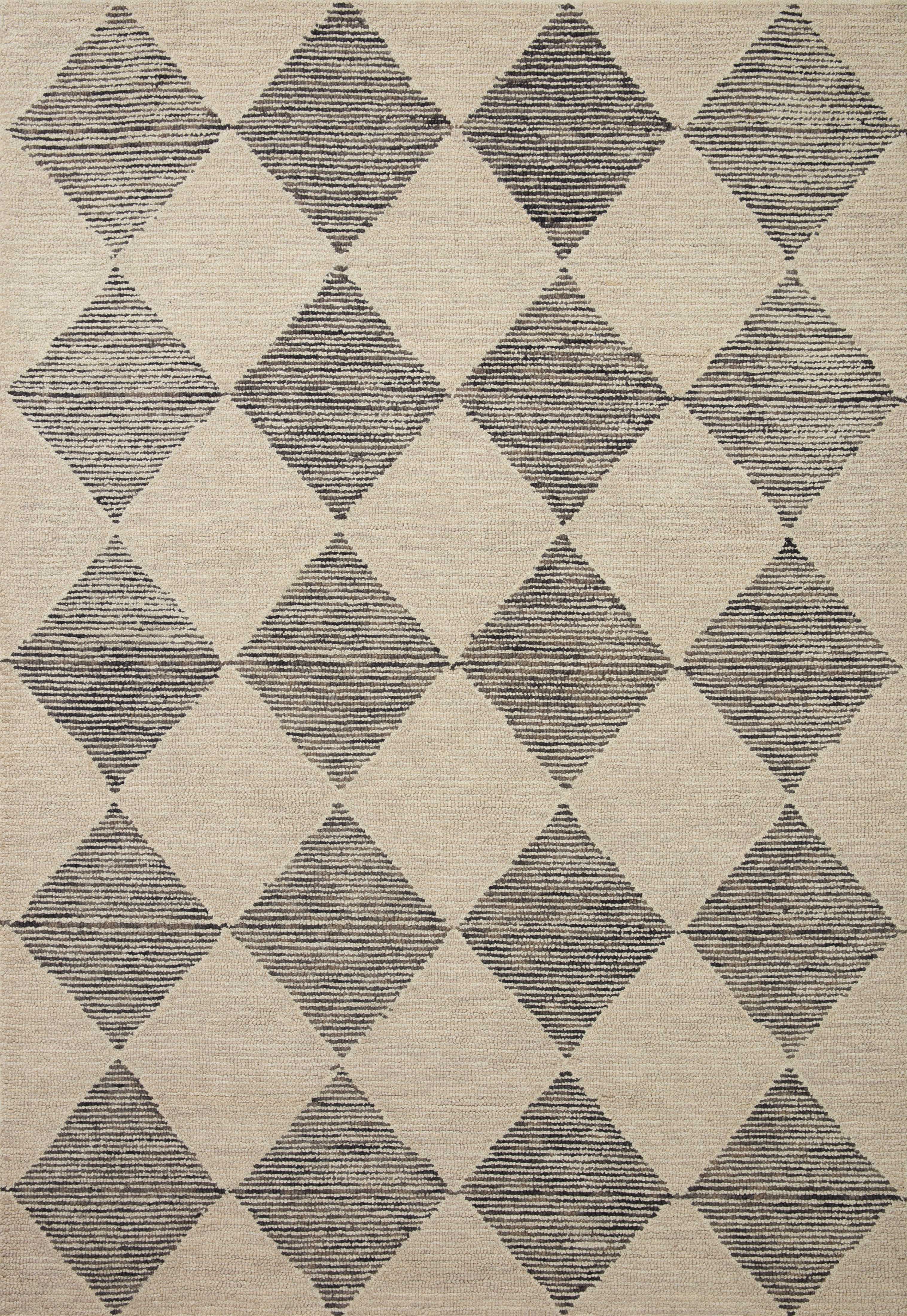 Chris Loves Julia x Loloi | Francis Collection | Beige / Charcoal | FRA-01