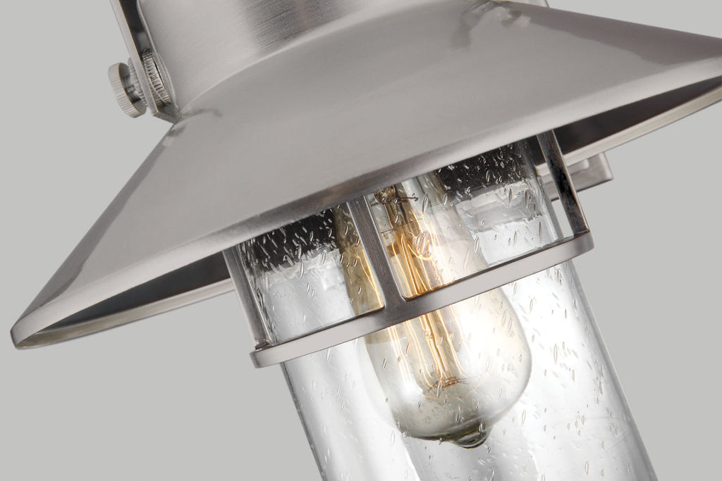 Boynton Medium Lantern Painted Brushed Steel