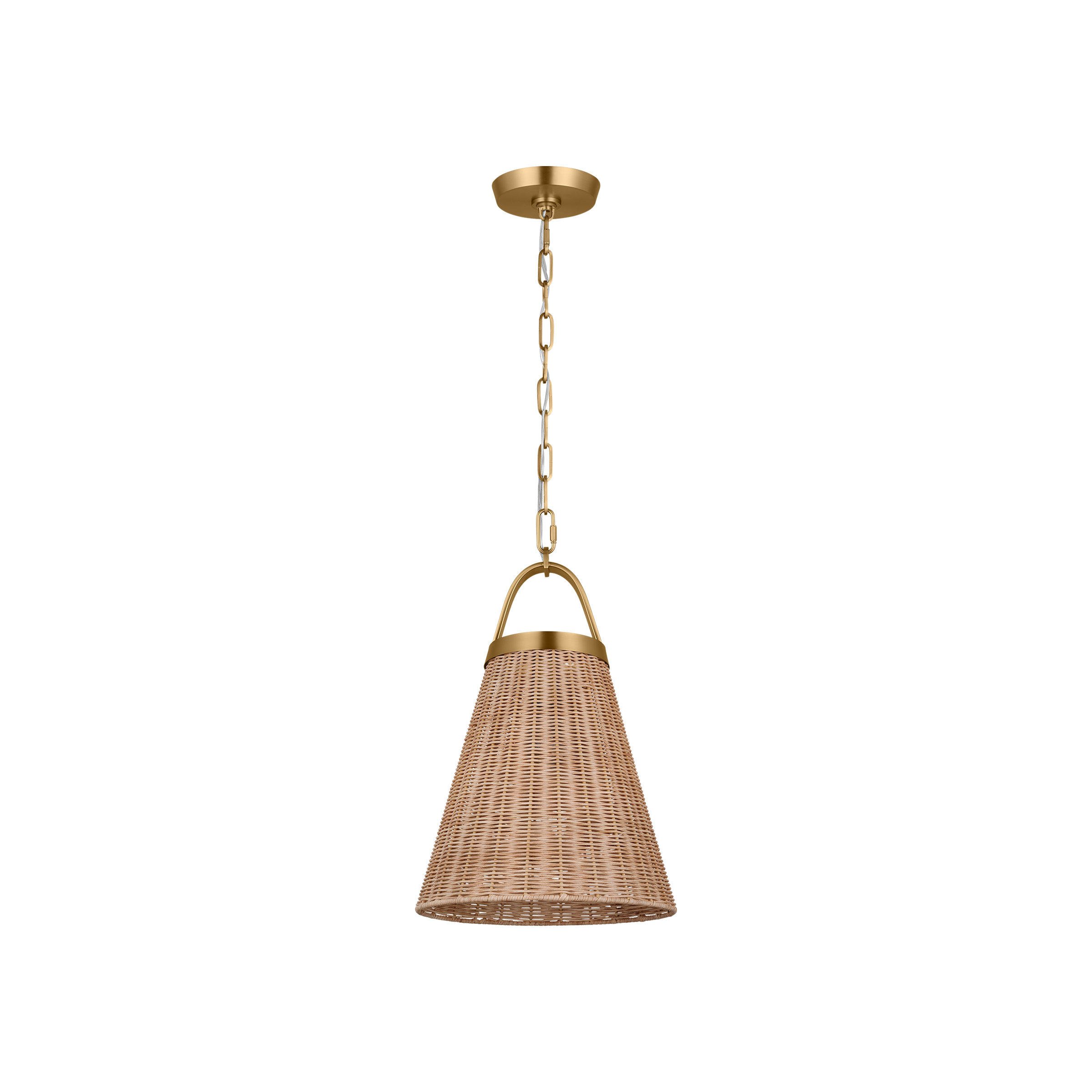 Whitby Medium Pendant Burnished Brass