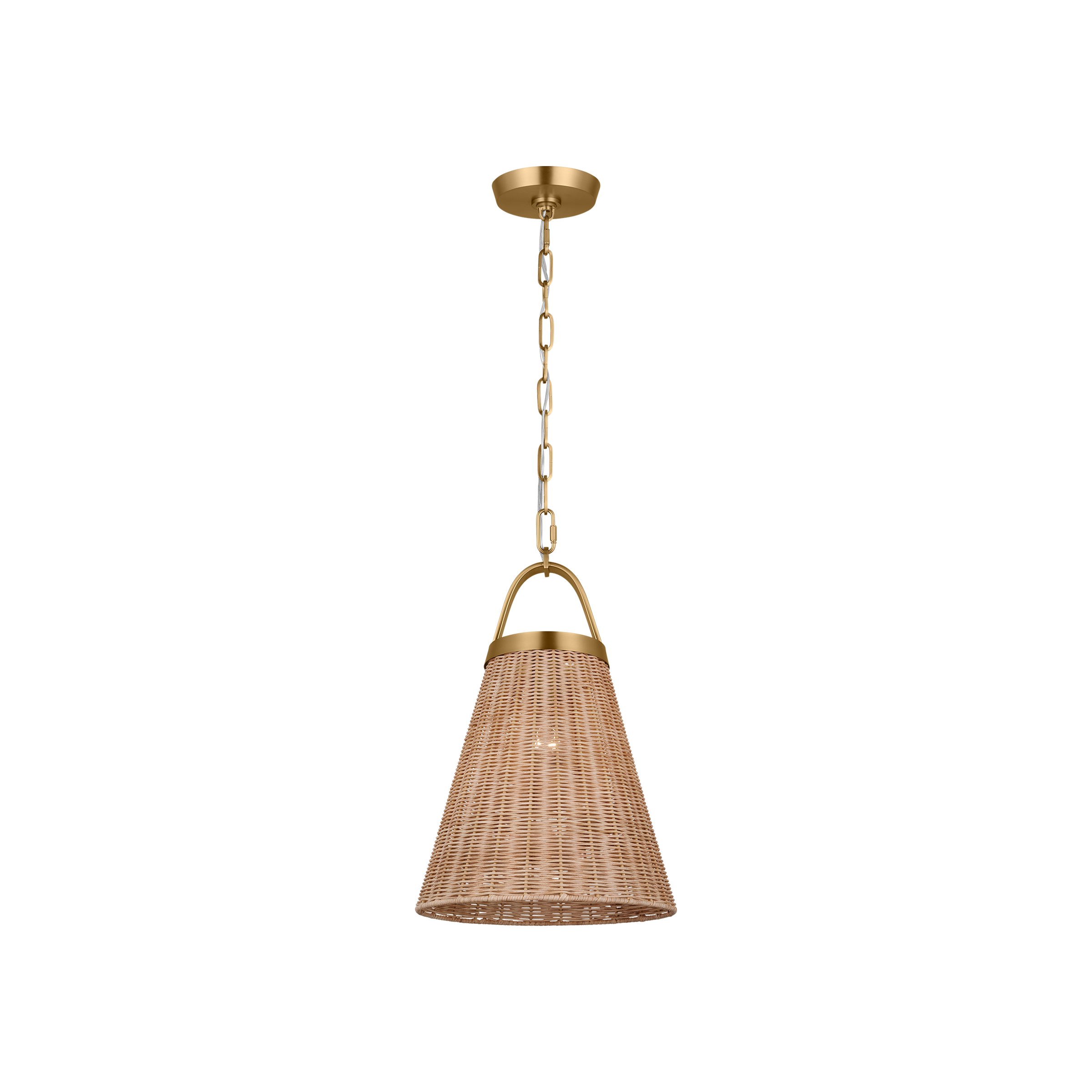 Whitby Medium Pendant Burnished Brass