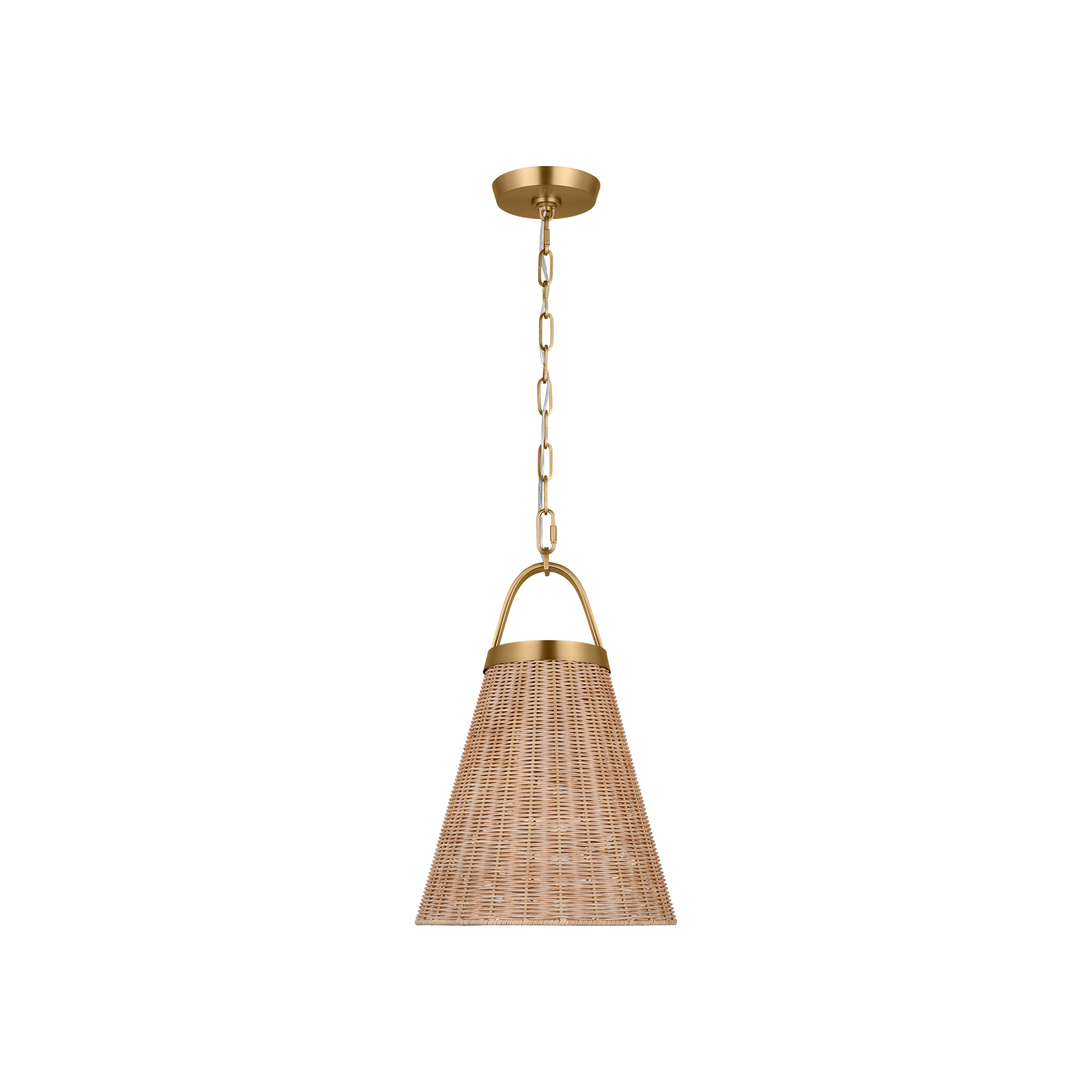 Whitby Medium Pendant Burnished Brass