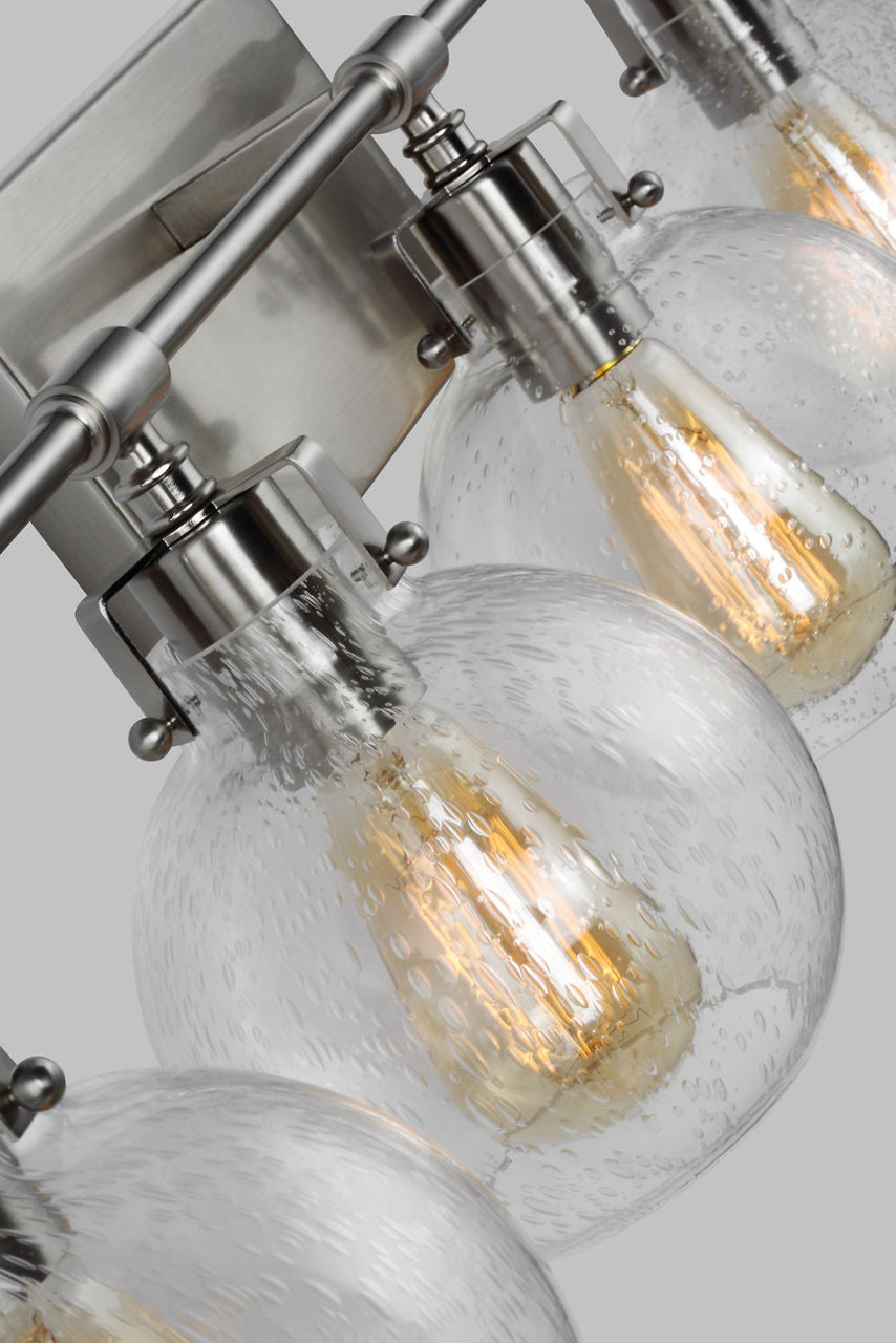 Clara 5 - Light Vanity | Satin Nickel