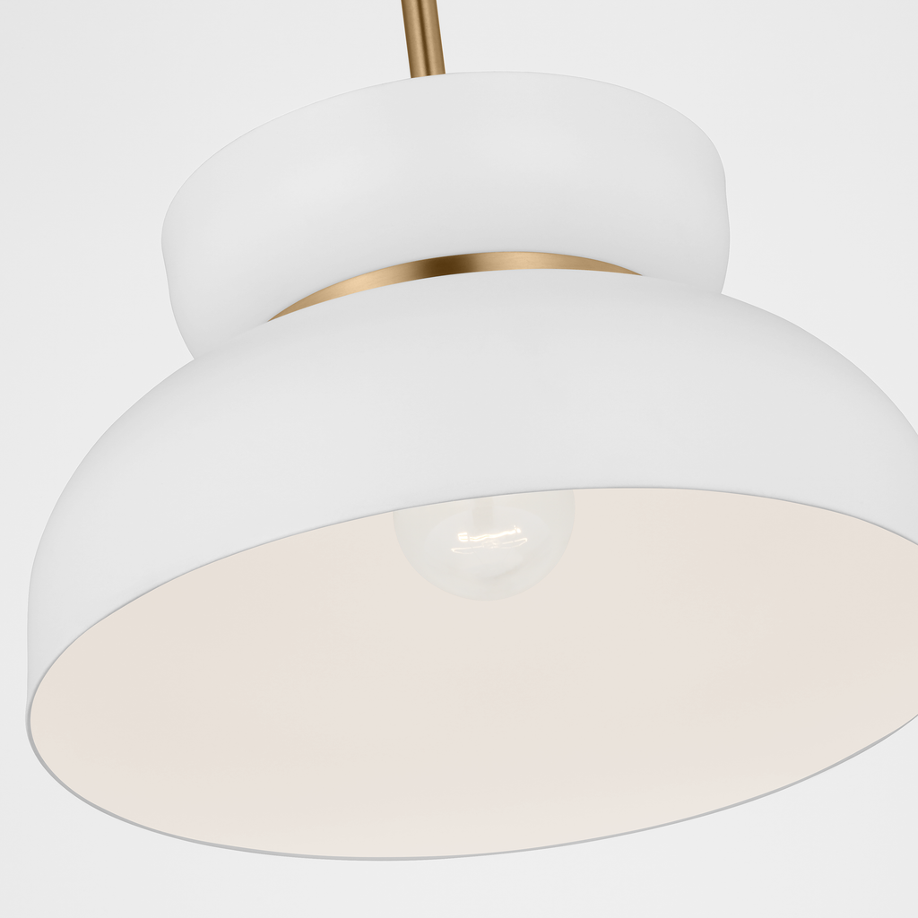 Pemberton Medium Pendant Matte White