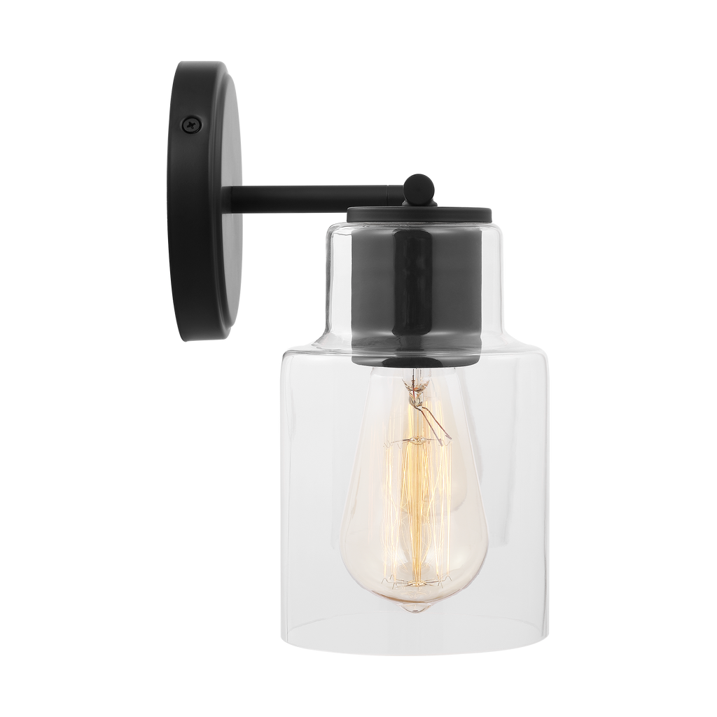 Sayward 2-Light Bath Sconce | Midnight Black Bulb(s) Not Included