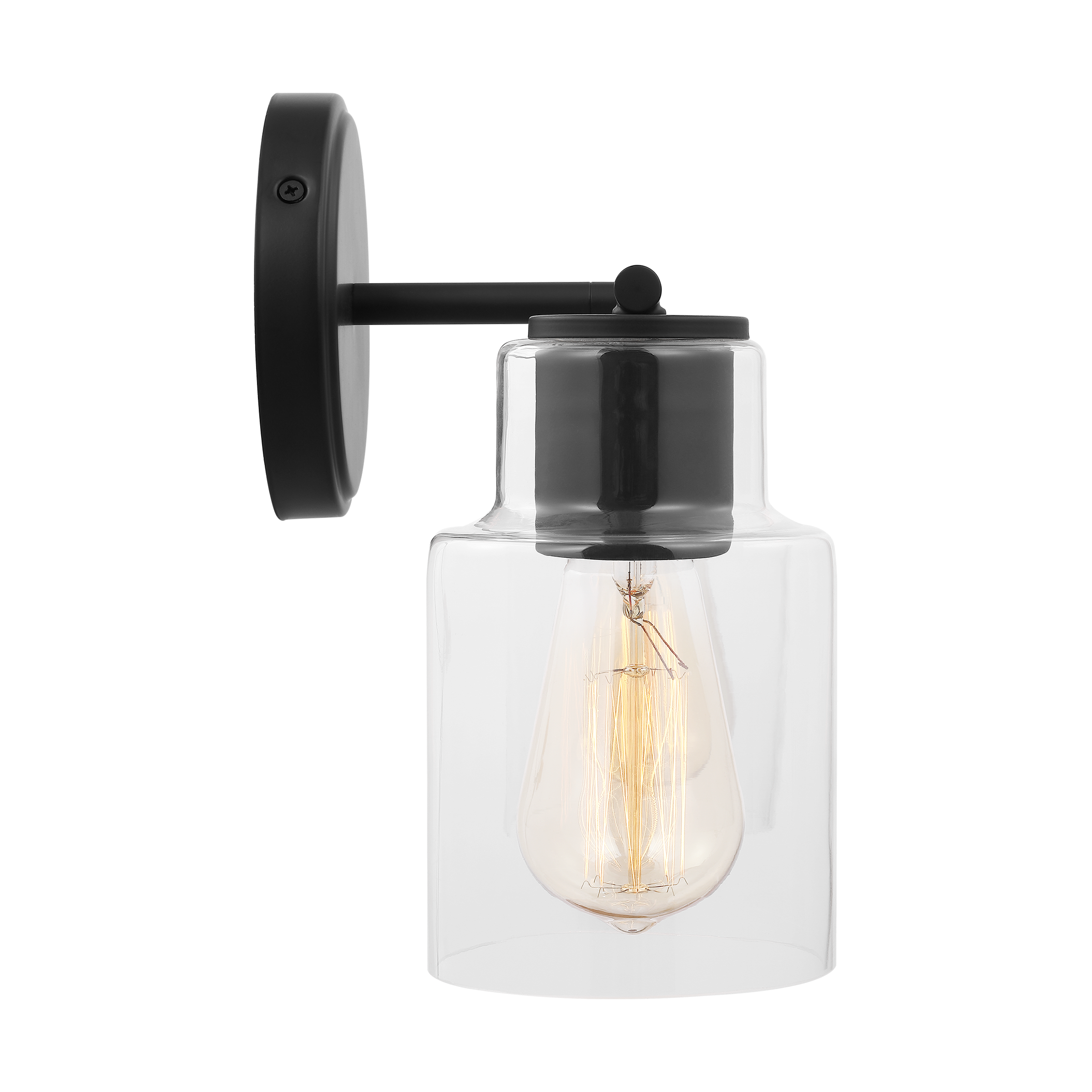 Sayward 2-Light Bath Sconce | Midnight Black Bulb(s) Not Included