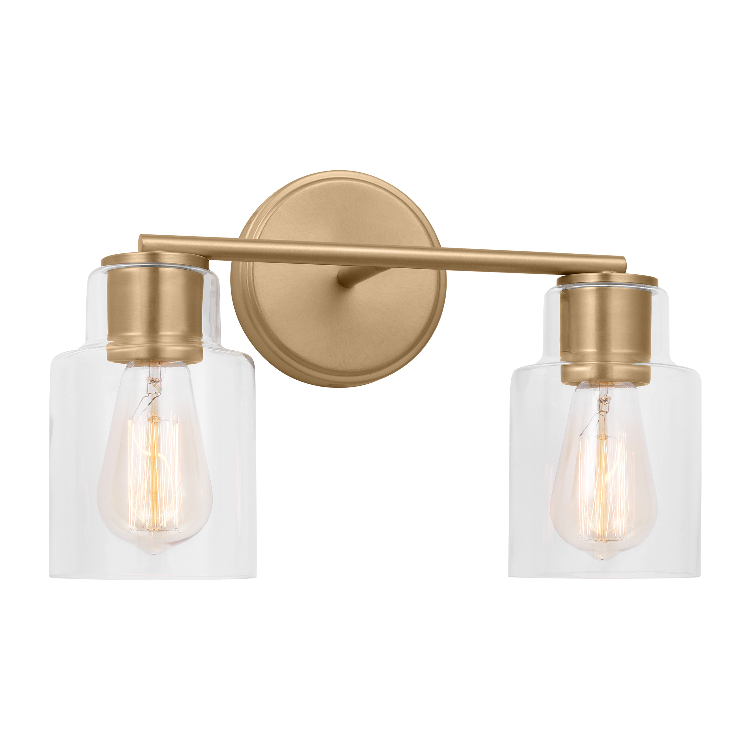 Sayward 2-Light Bath Sconce | Satin Brass Bulb(s) Not Included