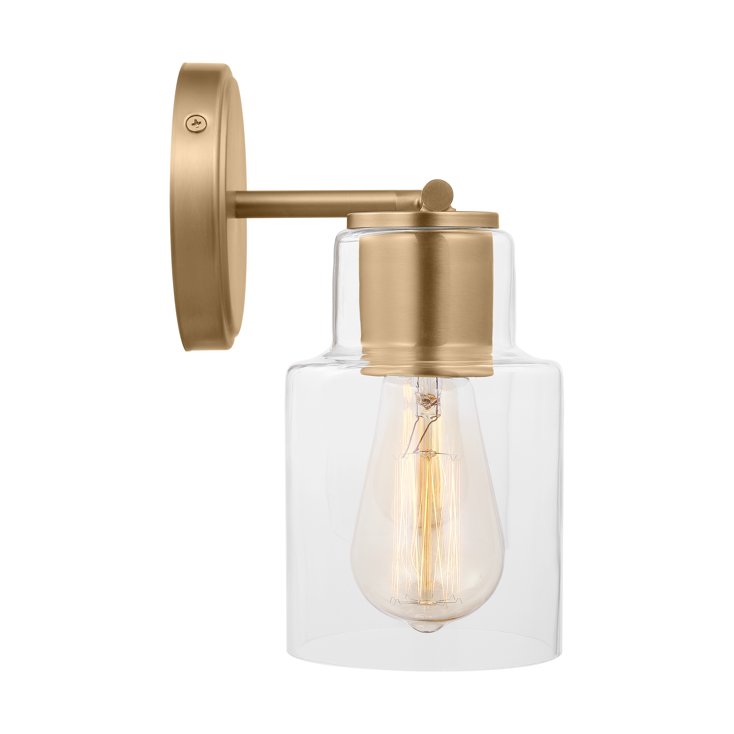Sayward 2-Light Bath Sconce | Satin Brass Bulb(s) Not Included