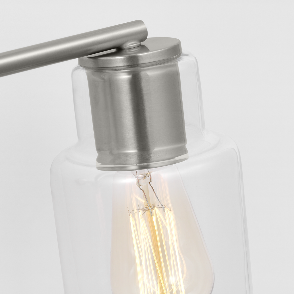 Sayward 3-Light Bath Sconce | Brushed Steel Bulb(s) Not Included