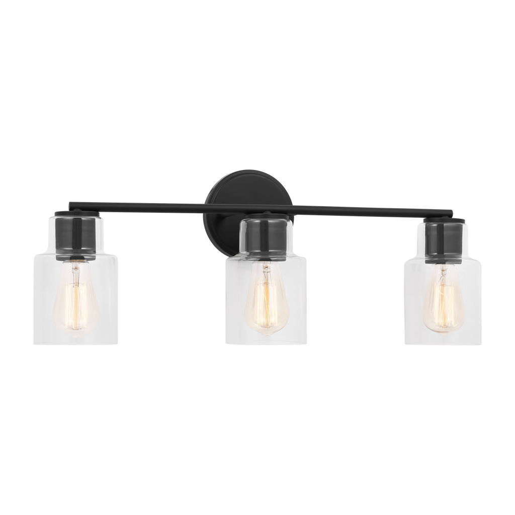 Sayward 3-Light Bath Sconce | Midnight Black Bulb(s) Not Included