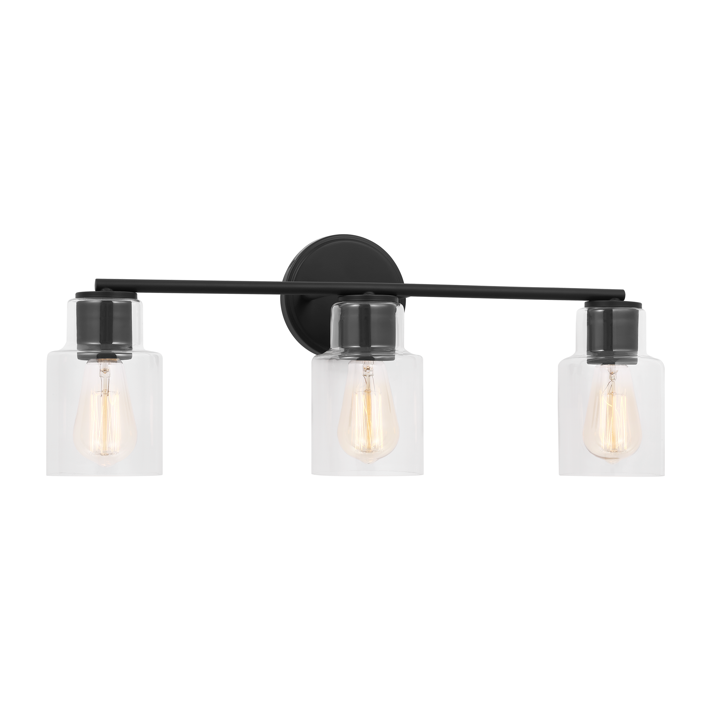 Sayward 3-Light Bath Sconce | Midnight Black Bulb(s) Not Included