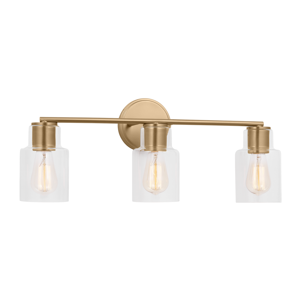 Sayward 3-Light Bath Sconce | Satin Brass Bulb(s) Not Included