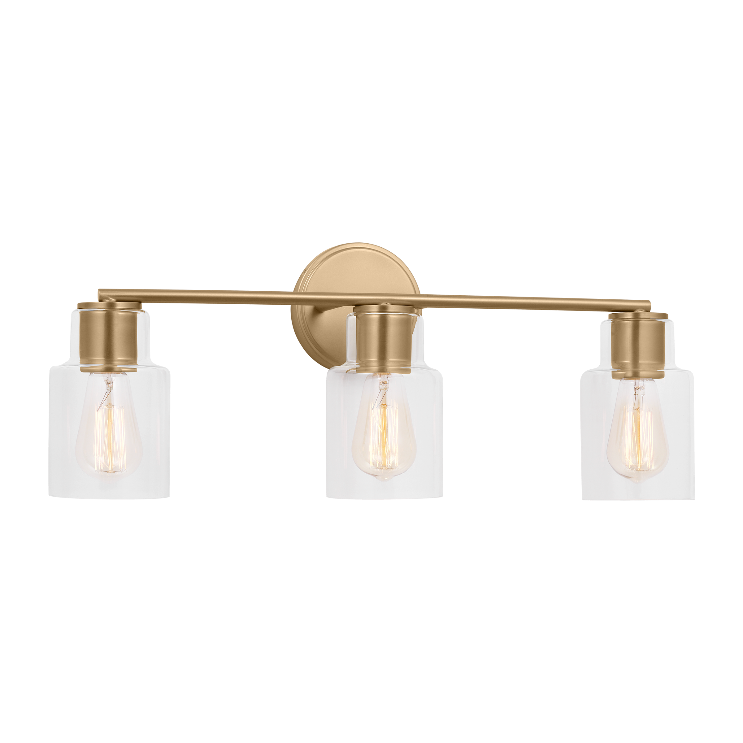 Sayward 3-Light Bath Sconce | Satin Brass Bulb(s) Not Included