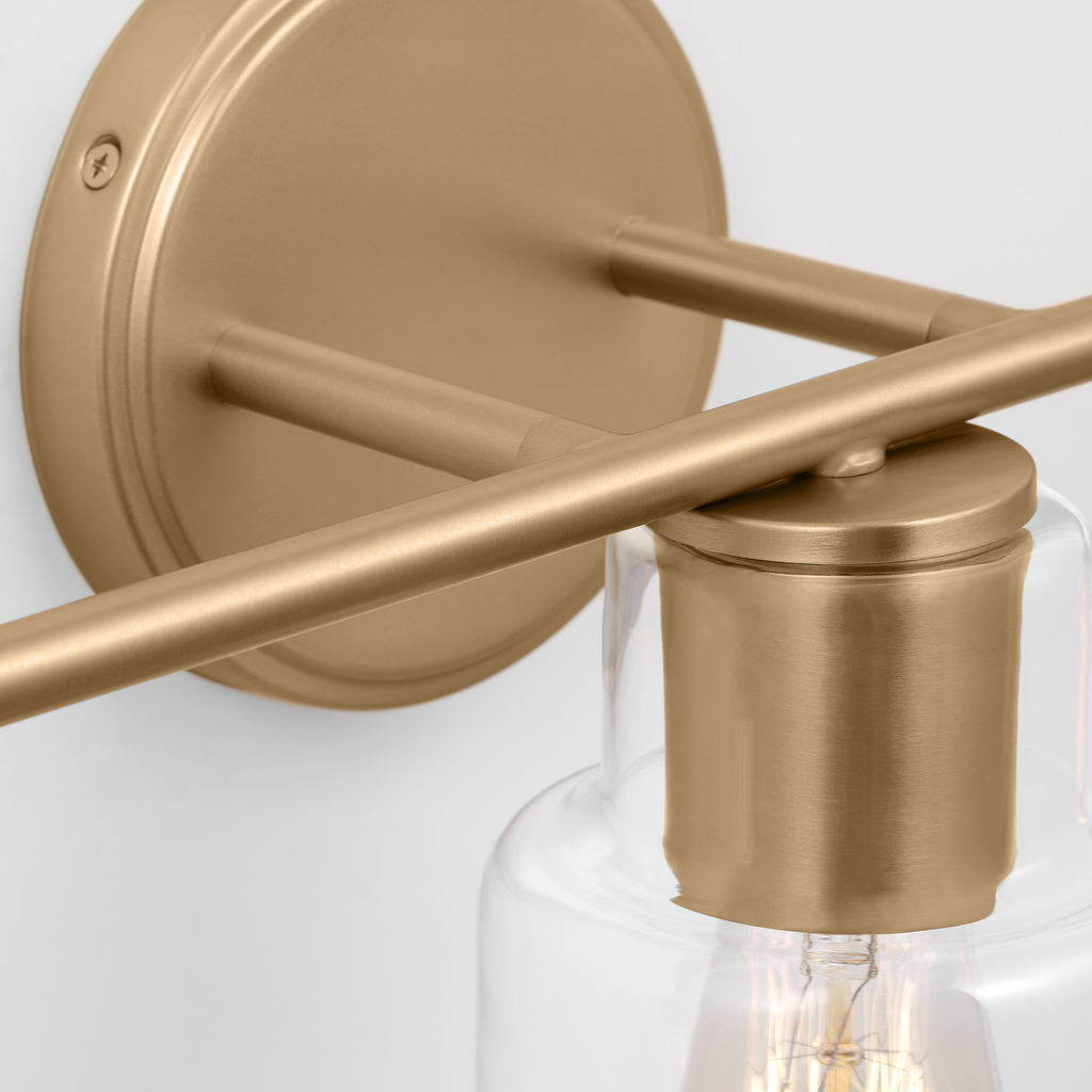Sayward 3-Light Bath Sconce | Satin Brass Bulb(s) Not Included