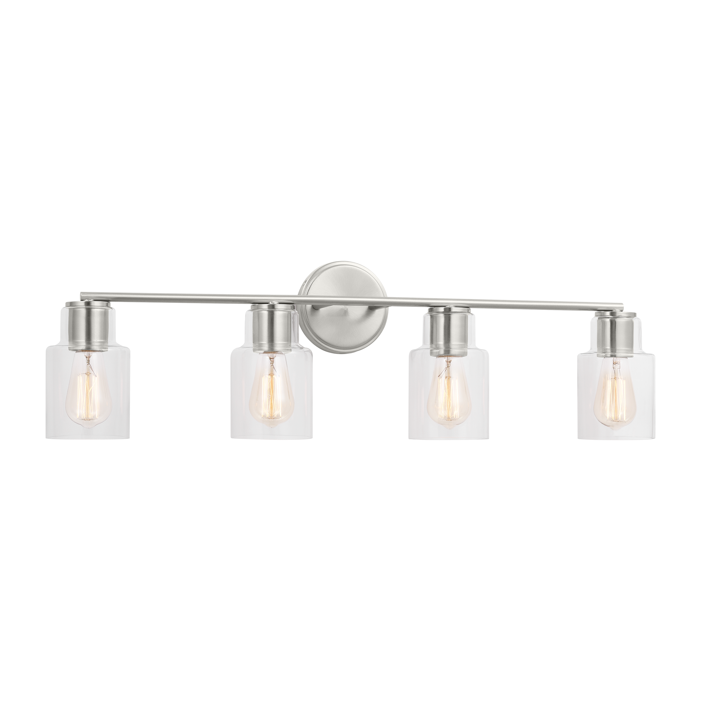 Sayward 4-Light Bath Sconce | Brushed Steel Bulb(s) Not Included
