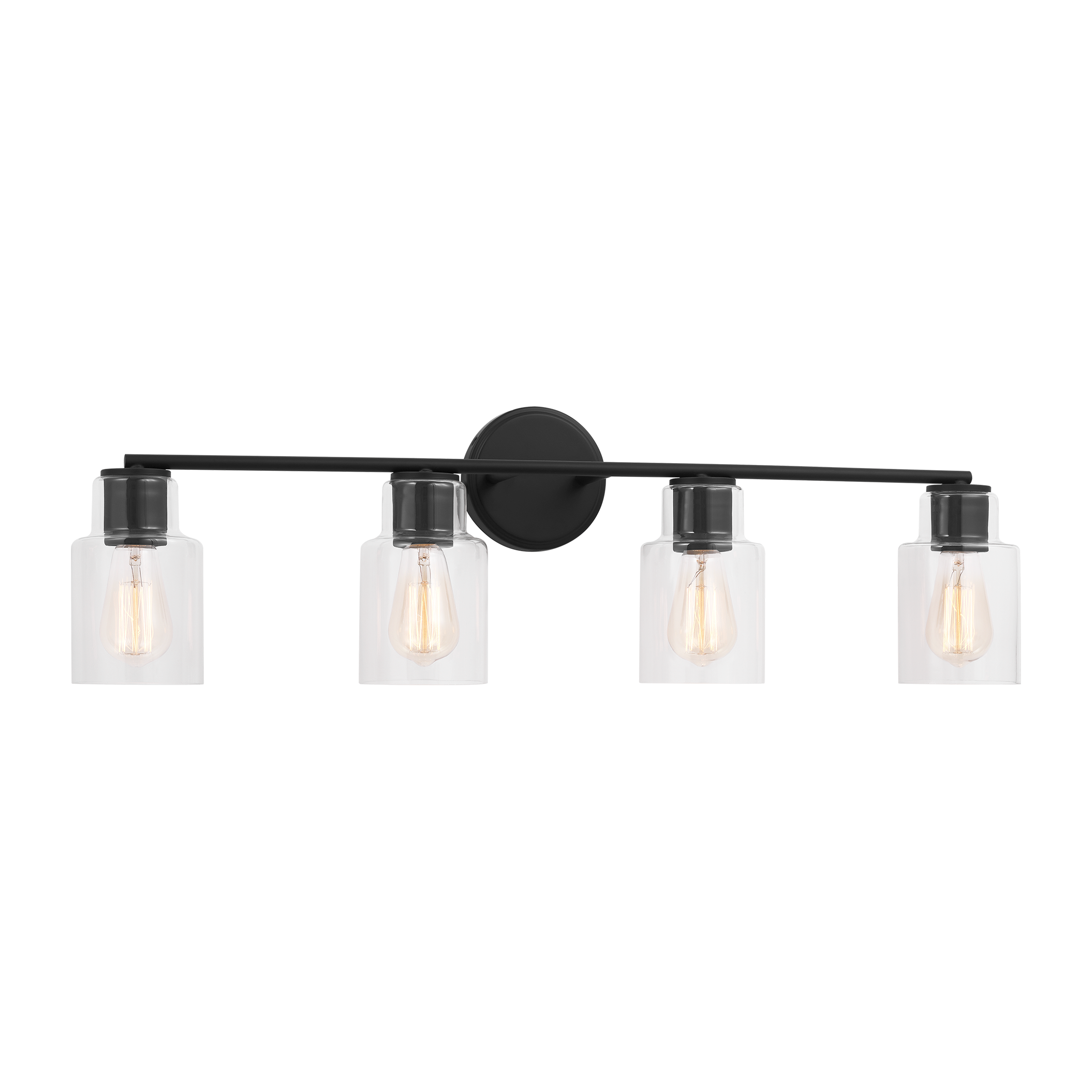 Sayward 4-Light Bath Sconce | Midnight Black Bulb(s) Not Included