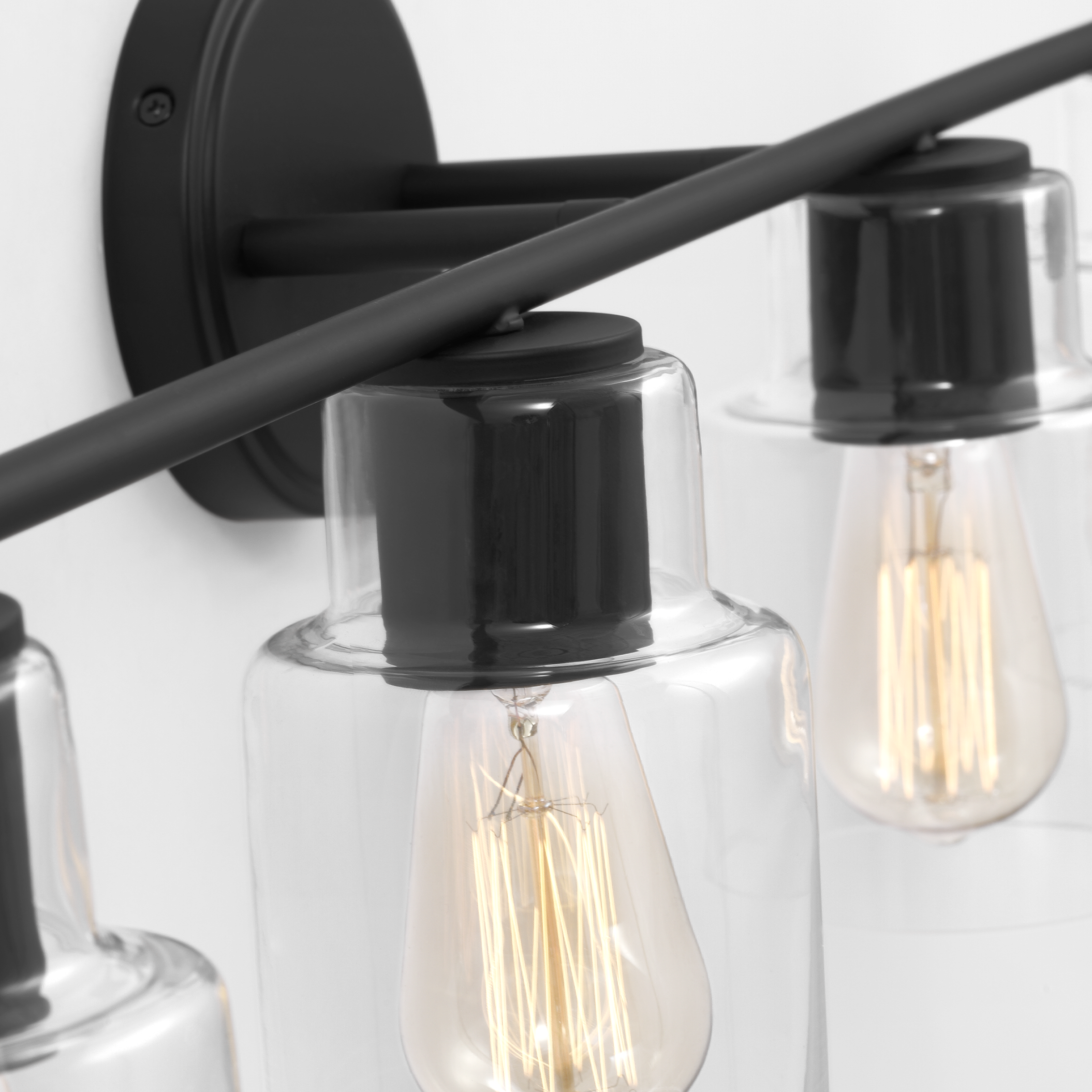 Sayward 4-Light Bath Sconce | Midnight Black Bulb(s) Not Included