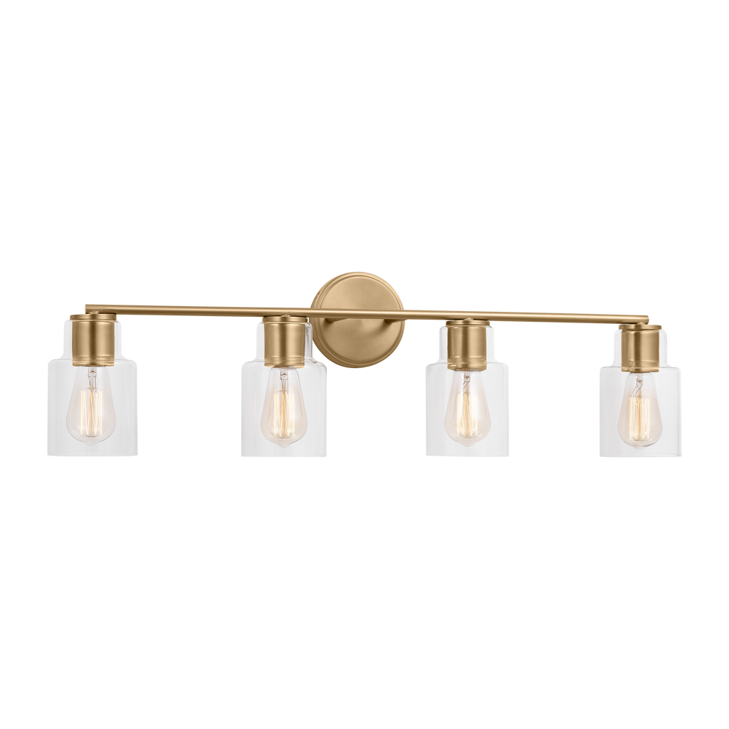 Sayward 4-Light Bath Sconce | Satin Brass Bulb(s) Not Included