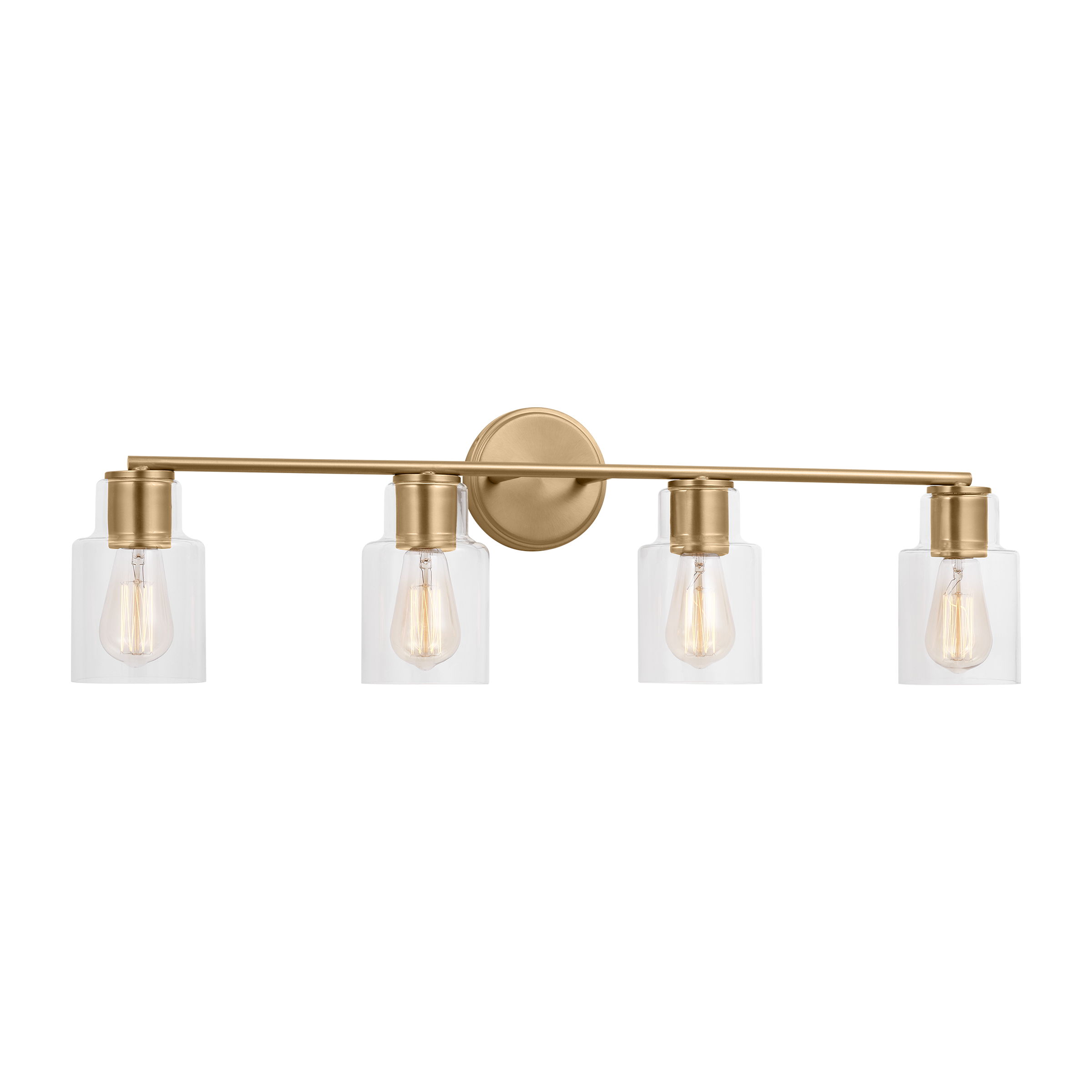 Sayward 4-Light Bath Sconce | Satin Brass Bulb(s) Not Included
