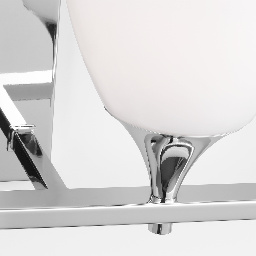 Toffino 4-Light Bath Sconce | Chrome | Milk Glass