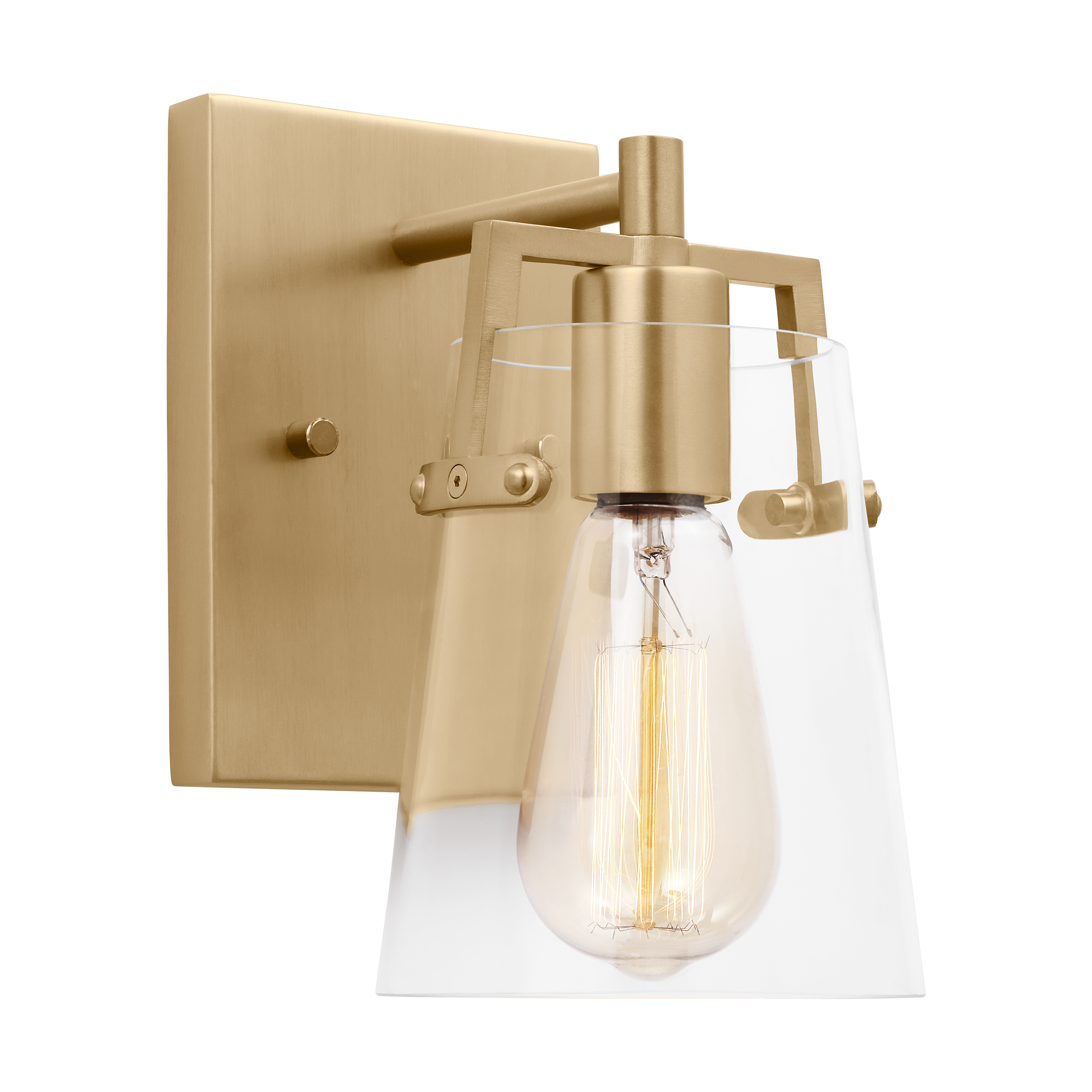 Crofton Small Sconce Satin Brass