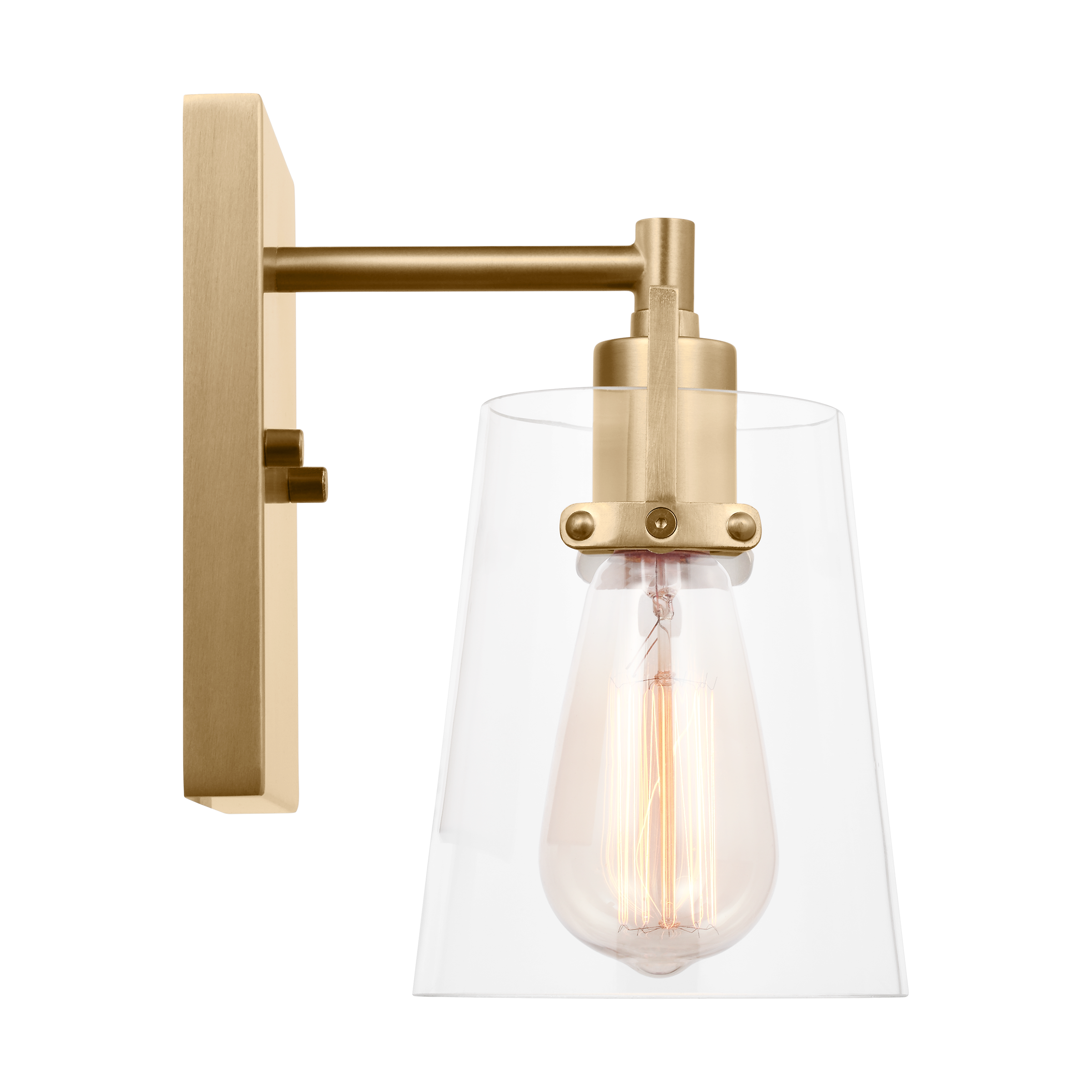 Crofton Small Sconce Satin Brass