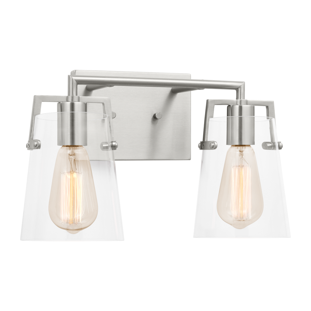 Crofton 2 - Light Vanity Brushed Nickel