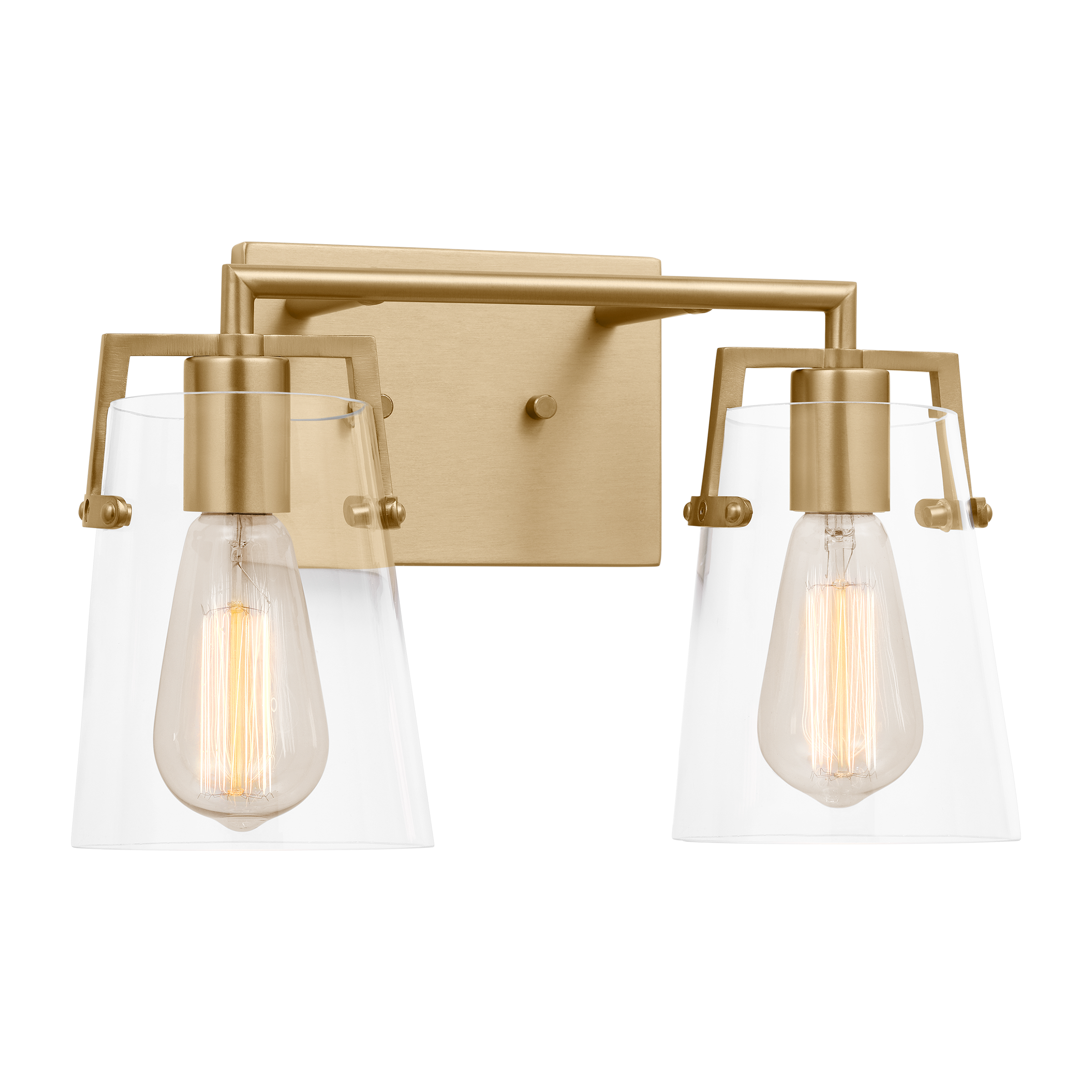 Crofton 2 - Light Vanity Satin Brass